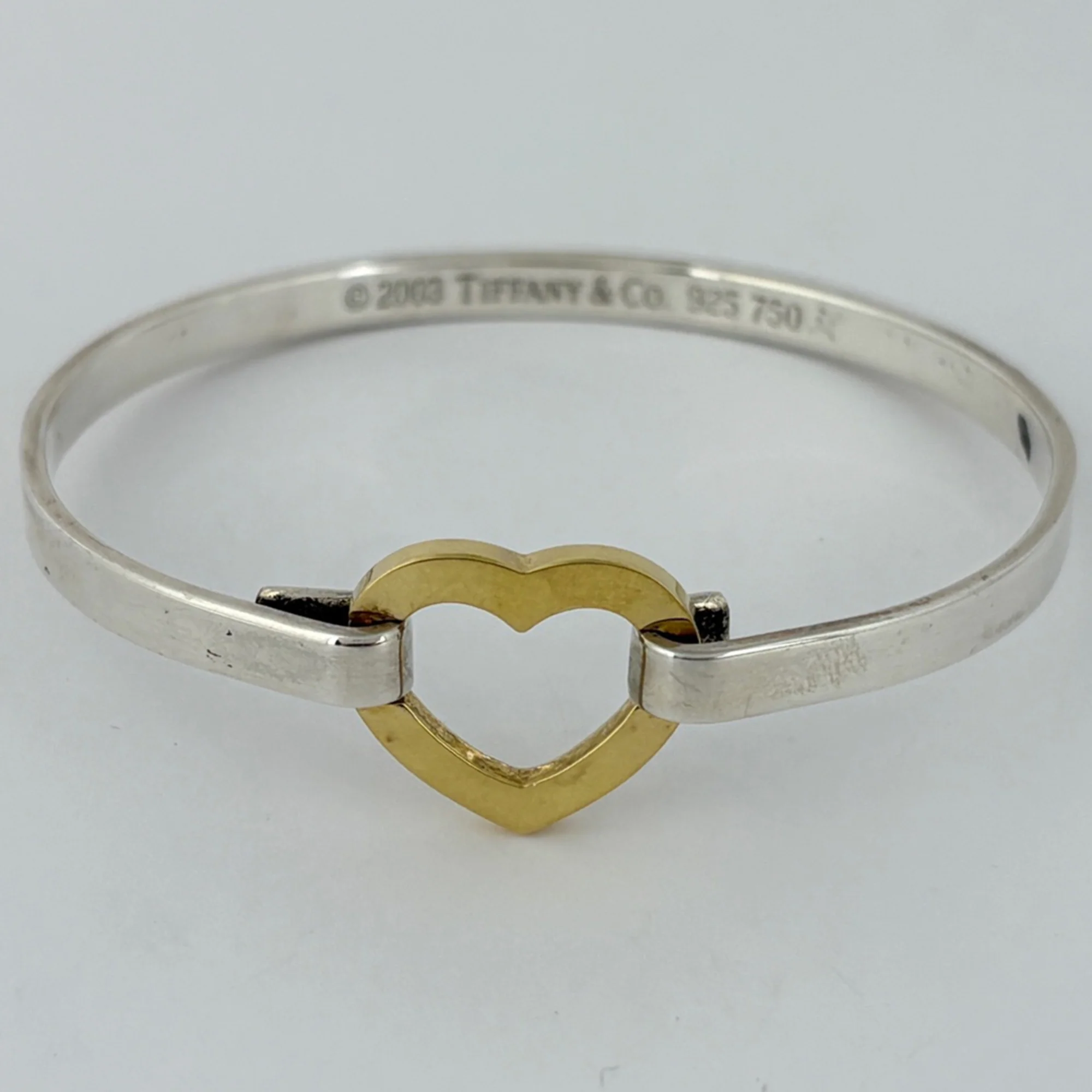 Open Heart Bracelet Sterling Silver - Image 2