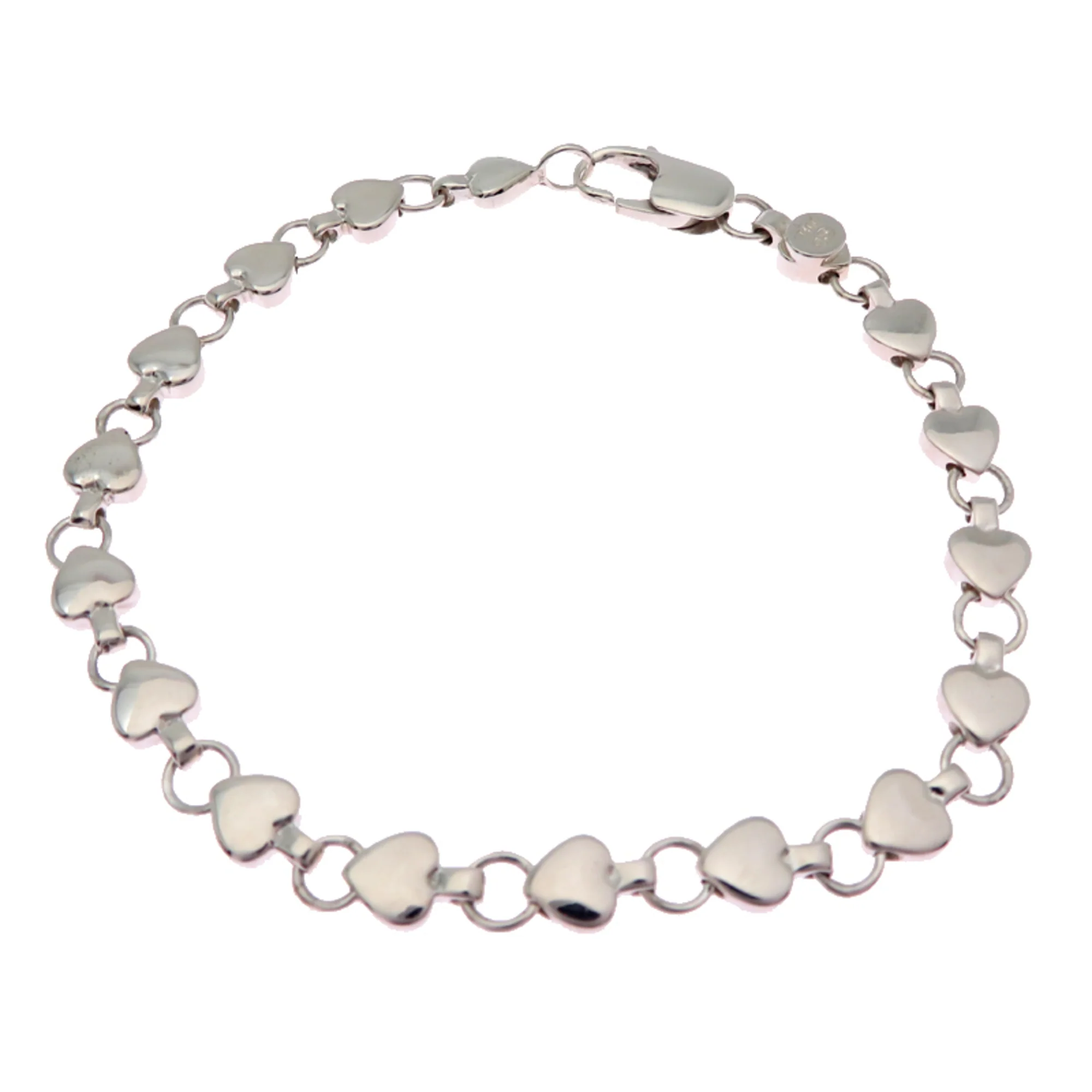 Puff Heart Bracelet Sterling Silver - Image 2