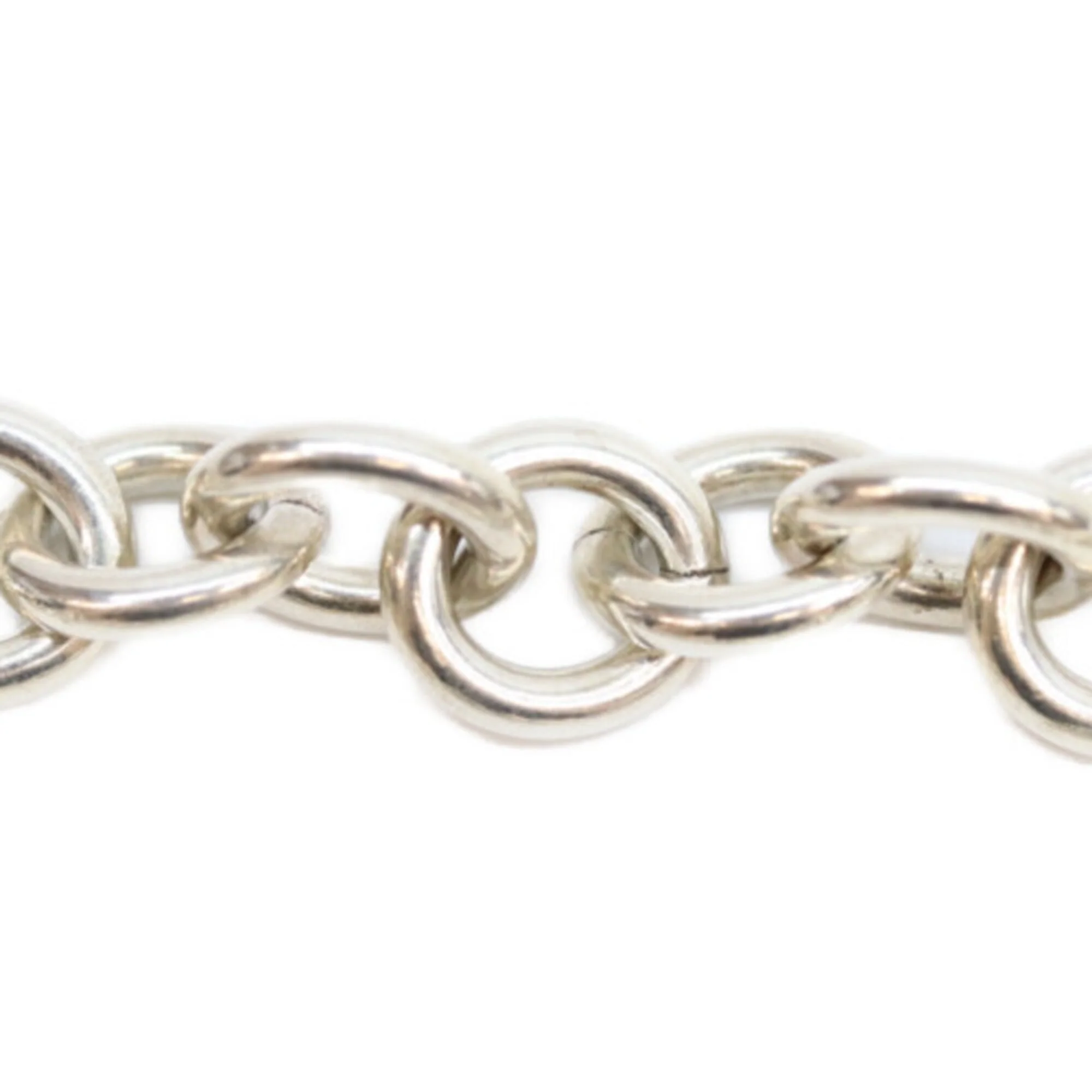 Round Plate Charm Bracelet Sterling Silver - Image 4