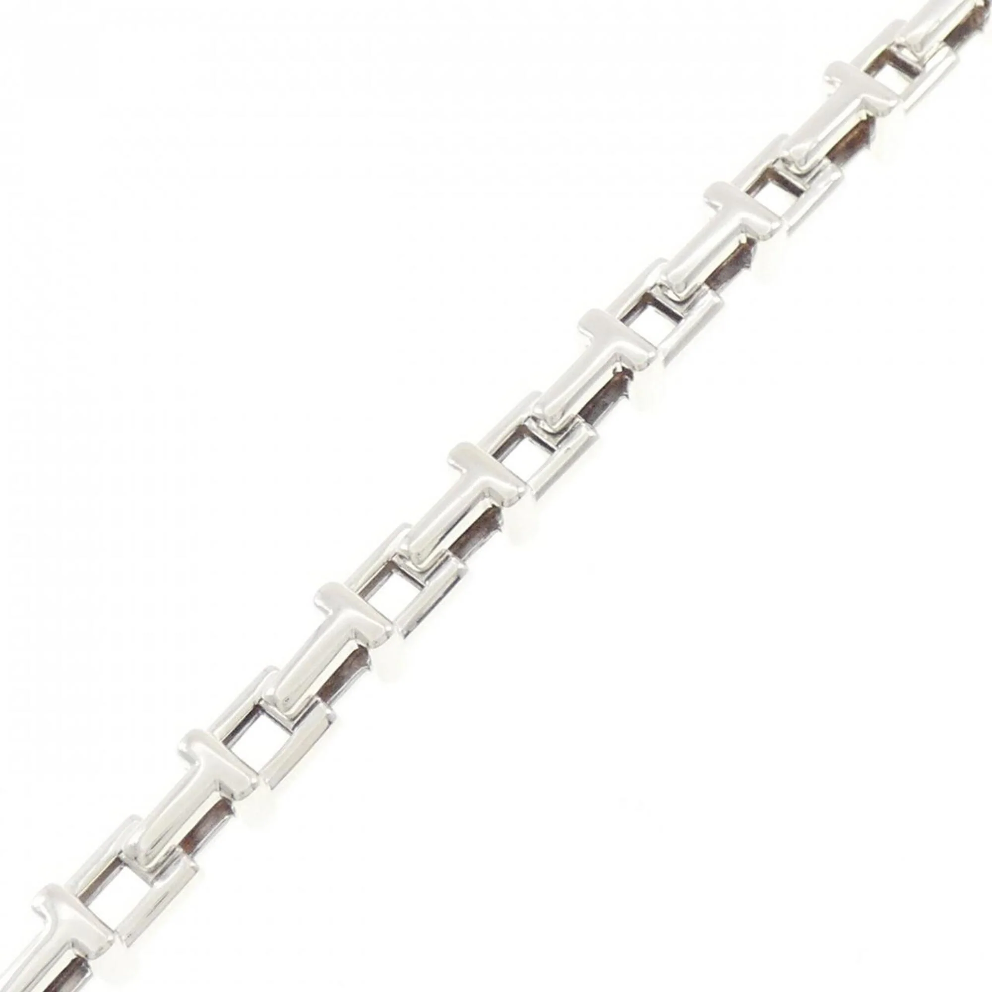 T Chain Bracelet Sterling Silver