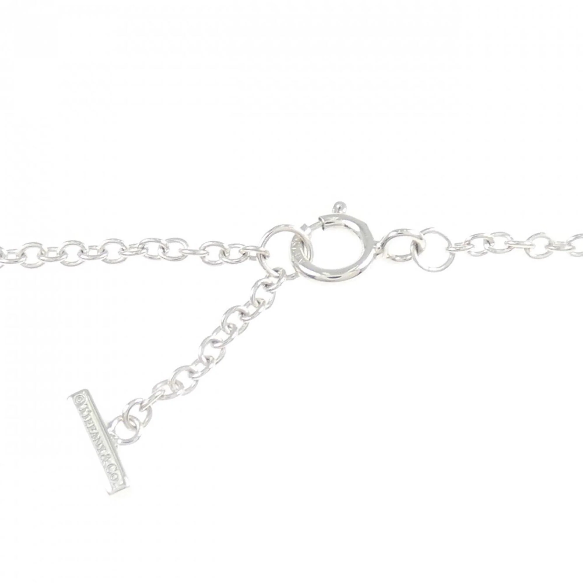 T Smile Mini Pendant Necklace 18K White Gold with Diamonds - Image 4