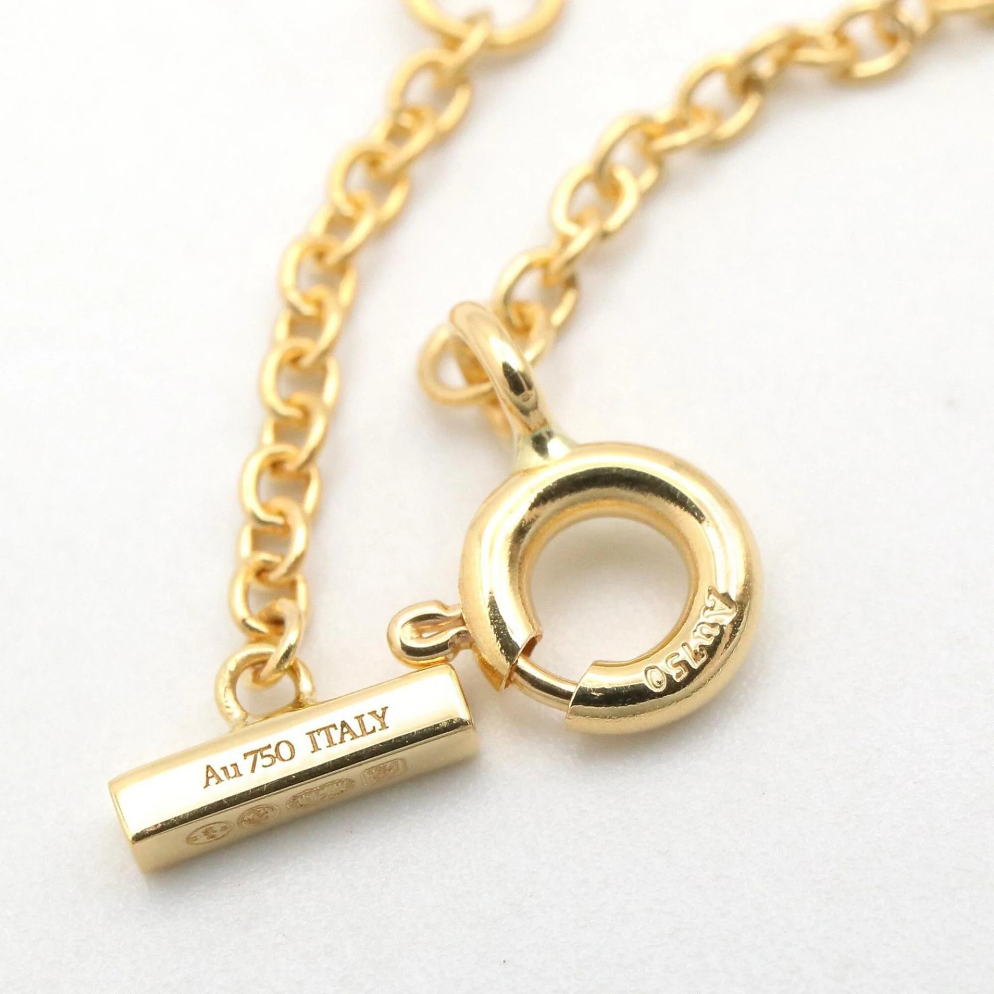 T Smile Pendant Necklace 18K Yellow Gold - Image 5