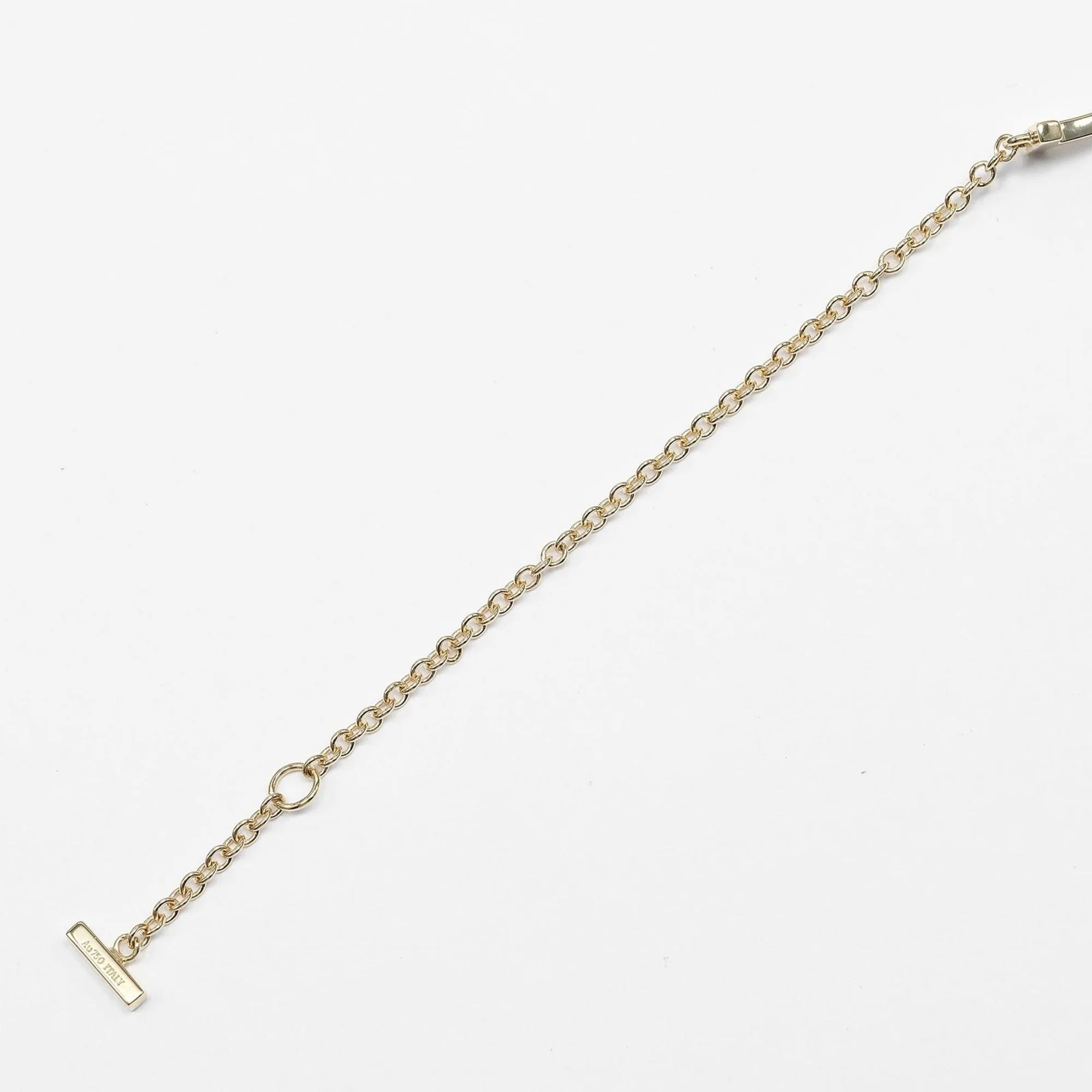 T Smile Pendant Necklace 18K Yellow Gold - Image 4