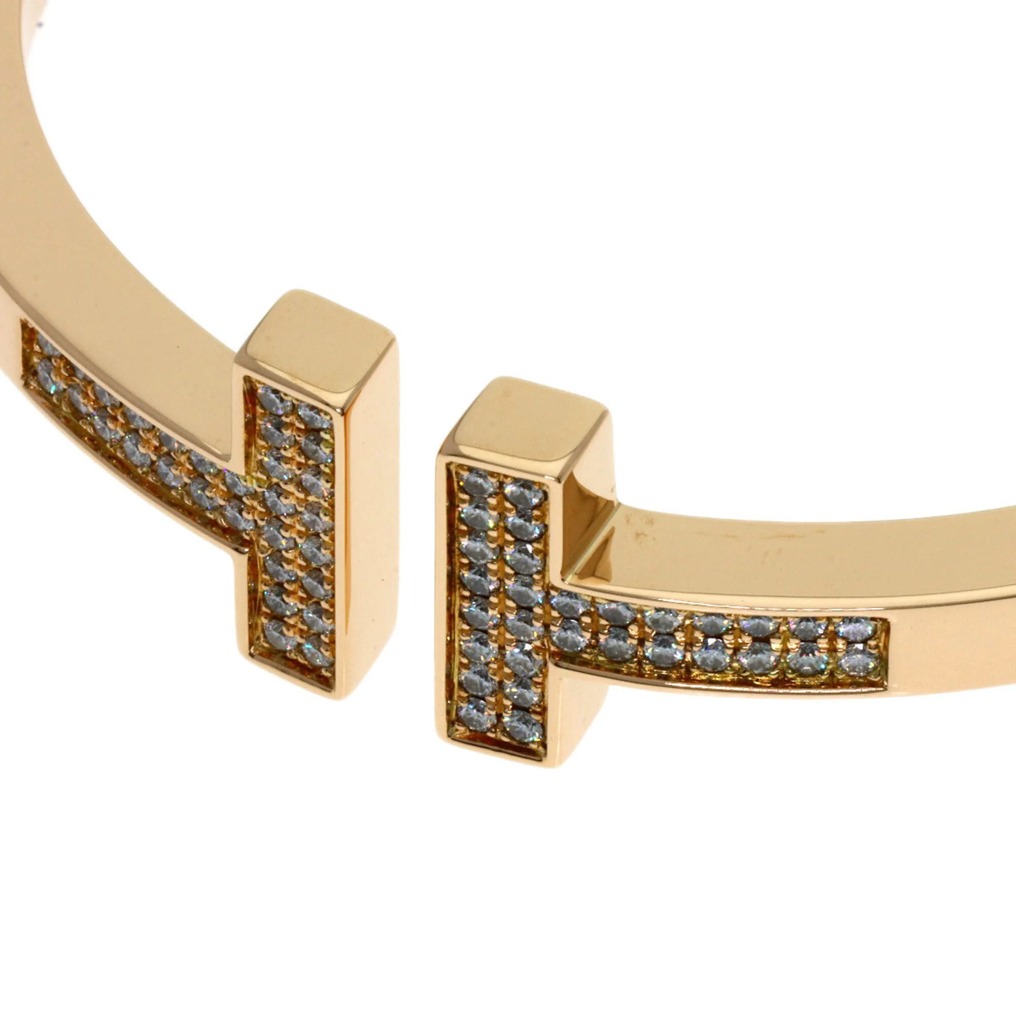 T Square Bracelet 18K Rose Gold with Diamond - Image 3