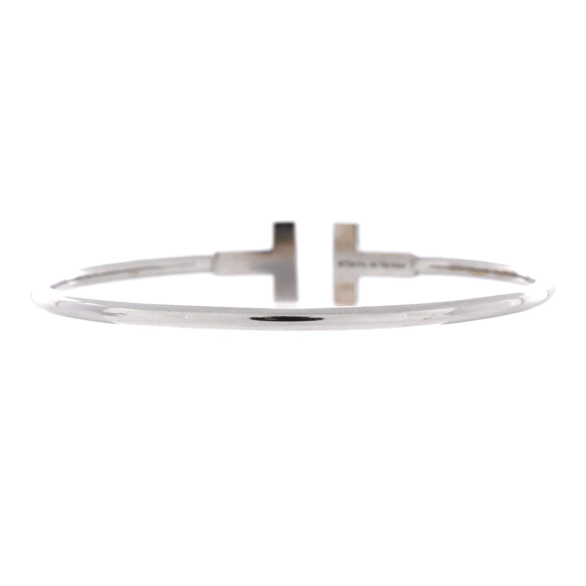 T Wire Bracelet 18K White Gold - Image 3