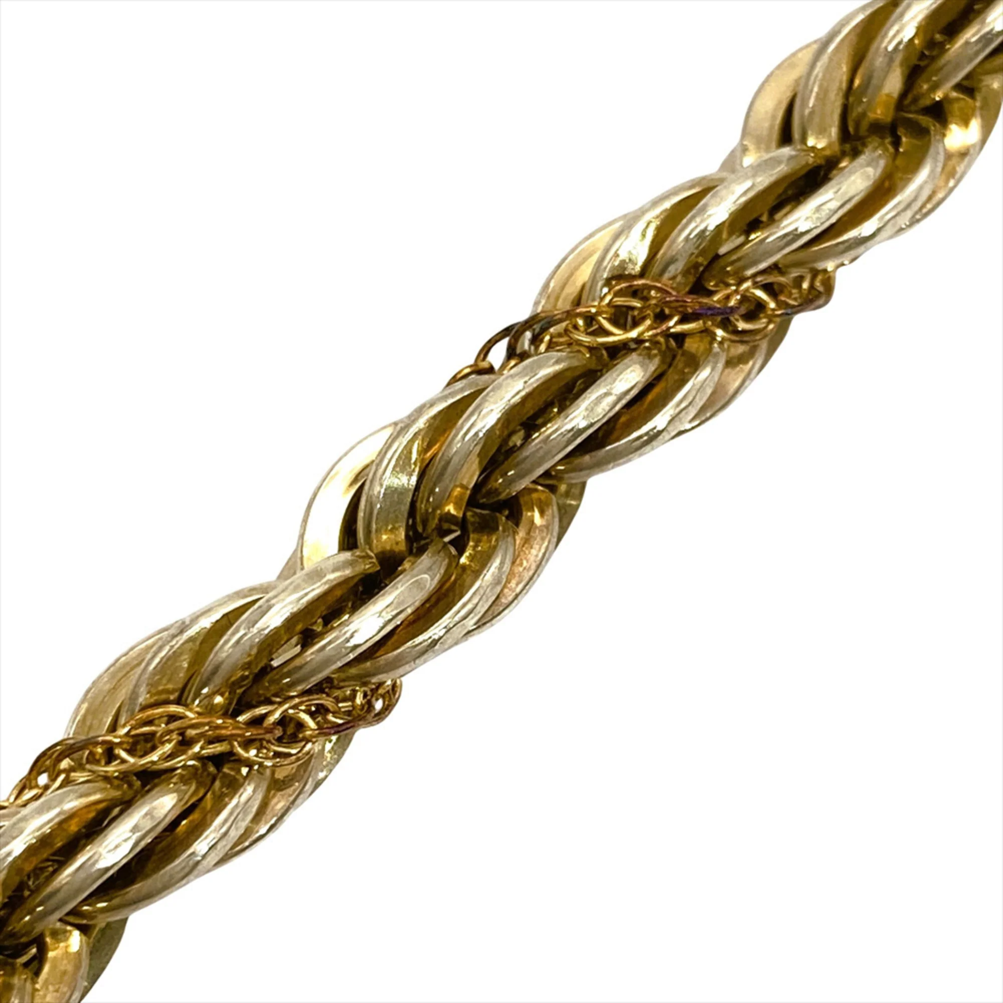 Twist Chain Bracelet Sterling Silver and 18K Yellow Gold - Image 3