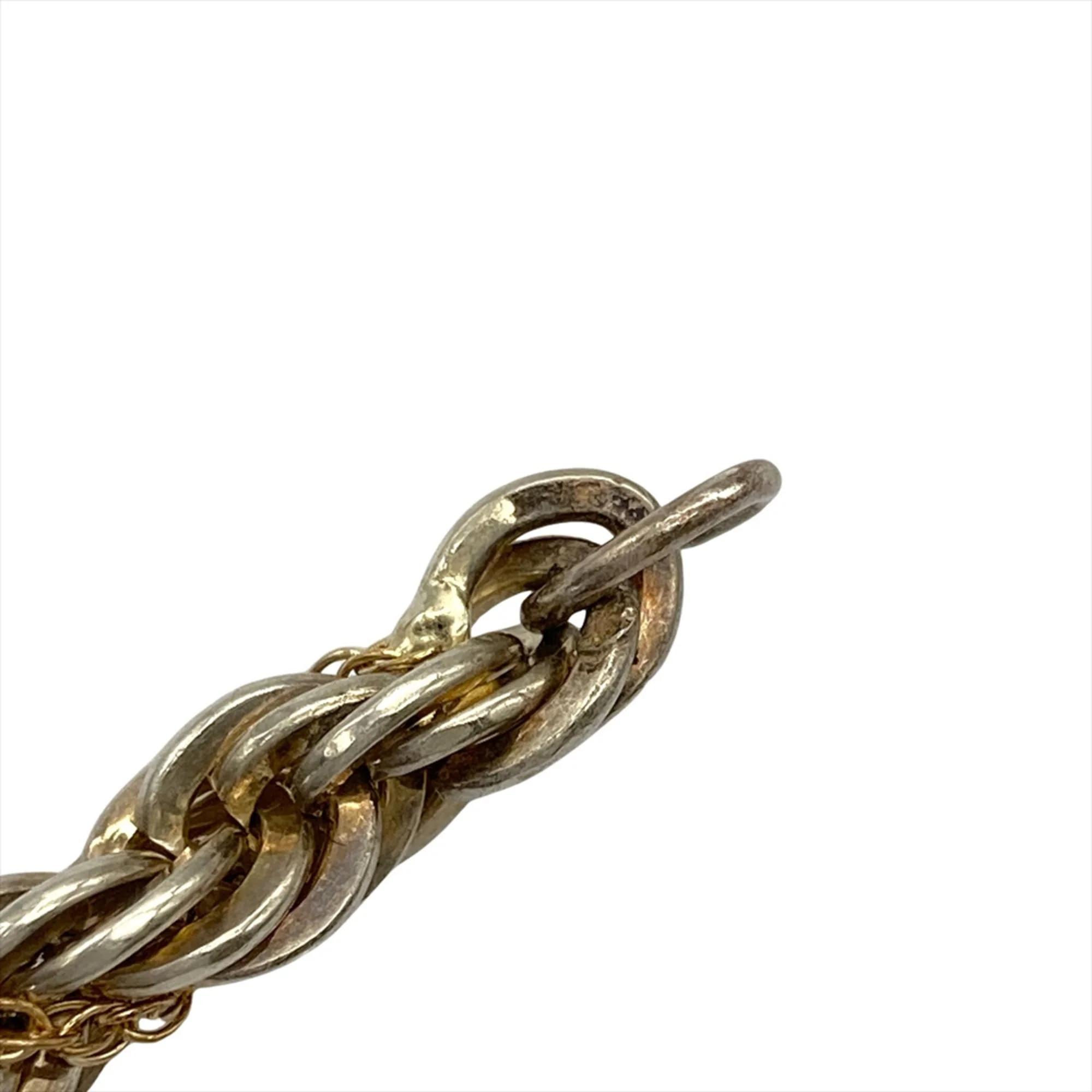 Twist Chain Bracelet Sterling Silver and 18K Yellow Gold - Image 5