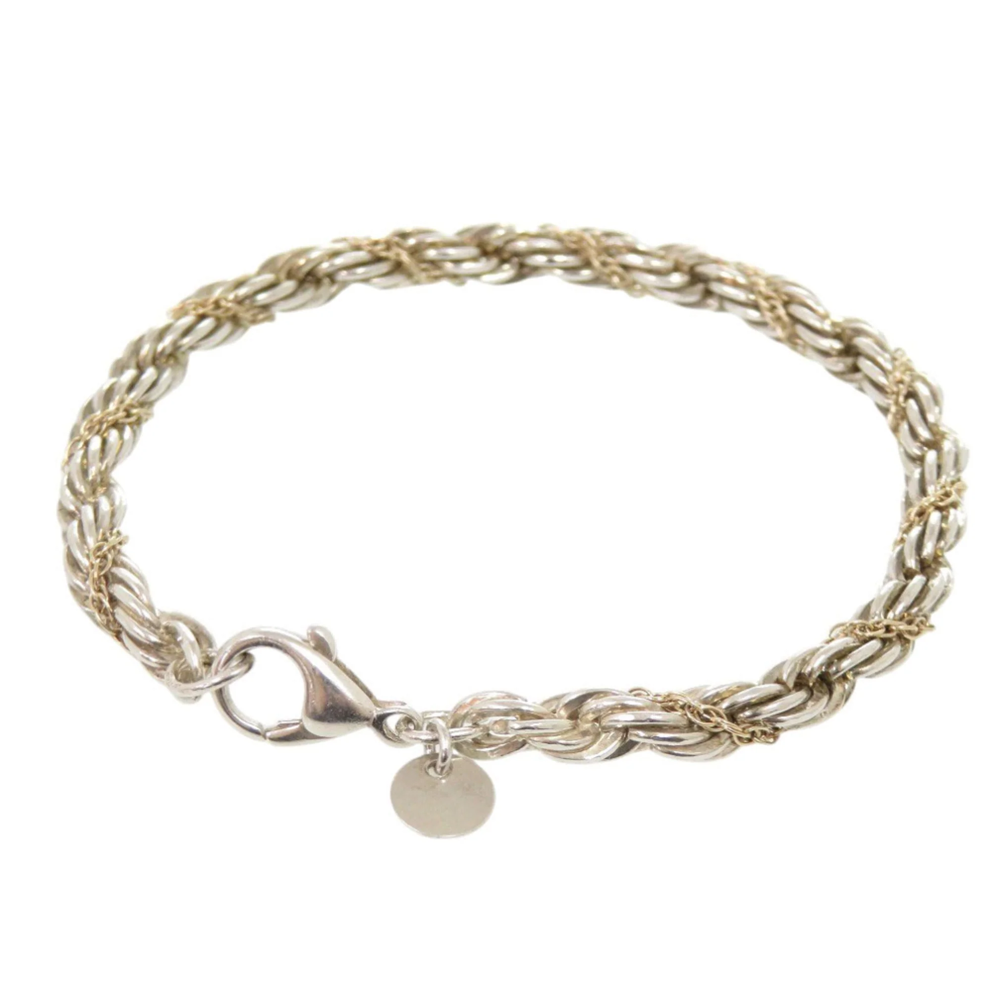 Twist Rope Bracelet Sterling Silver and 14K Yellow Gold - Image 2