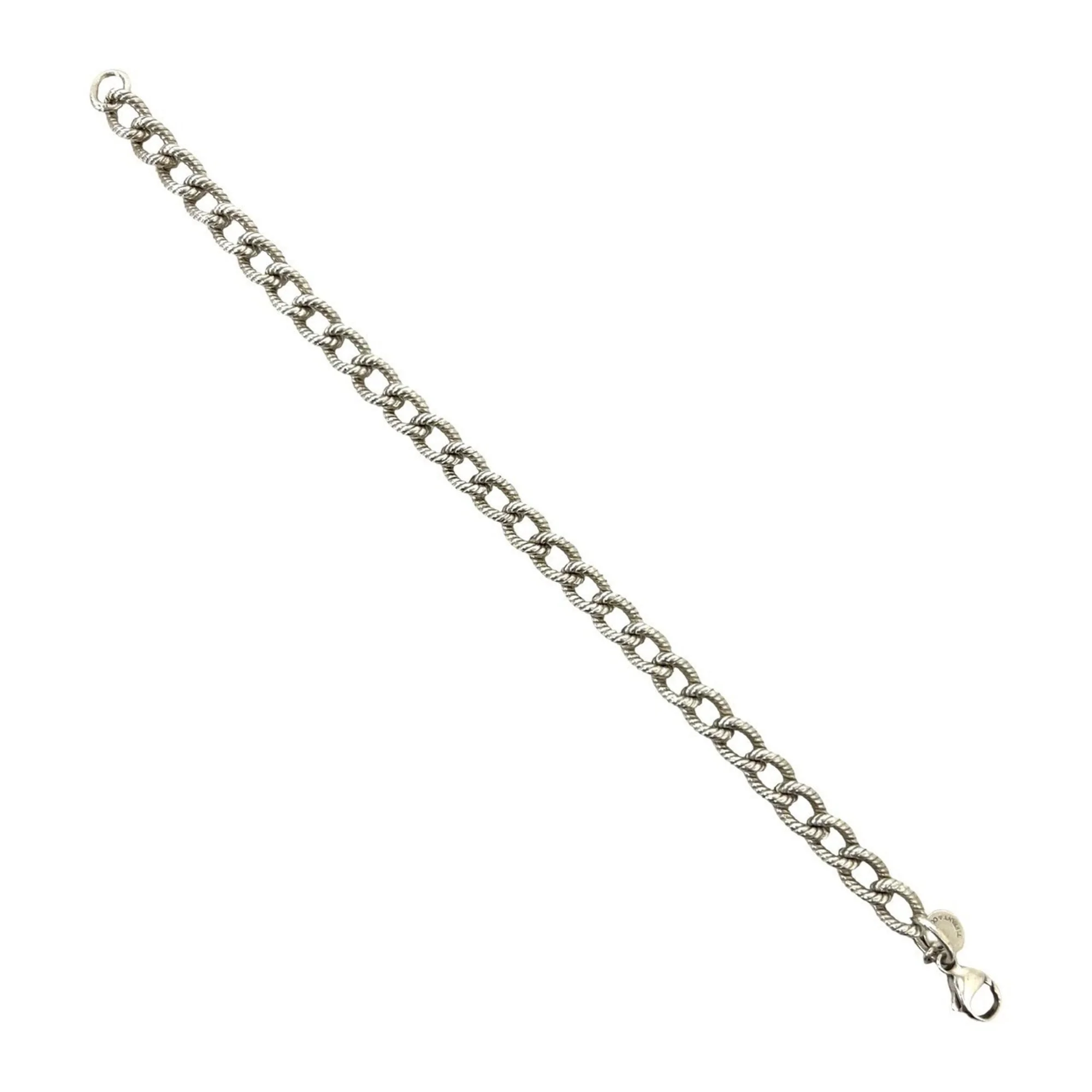 Twist Rope Chain Bracelet Sterling Silver - Image 5