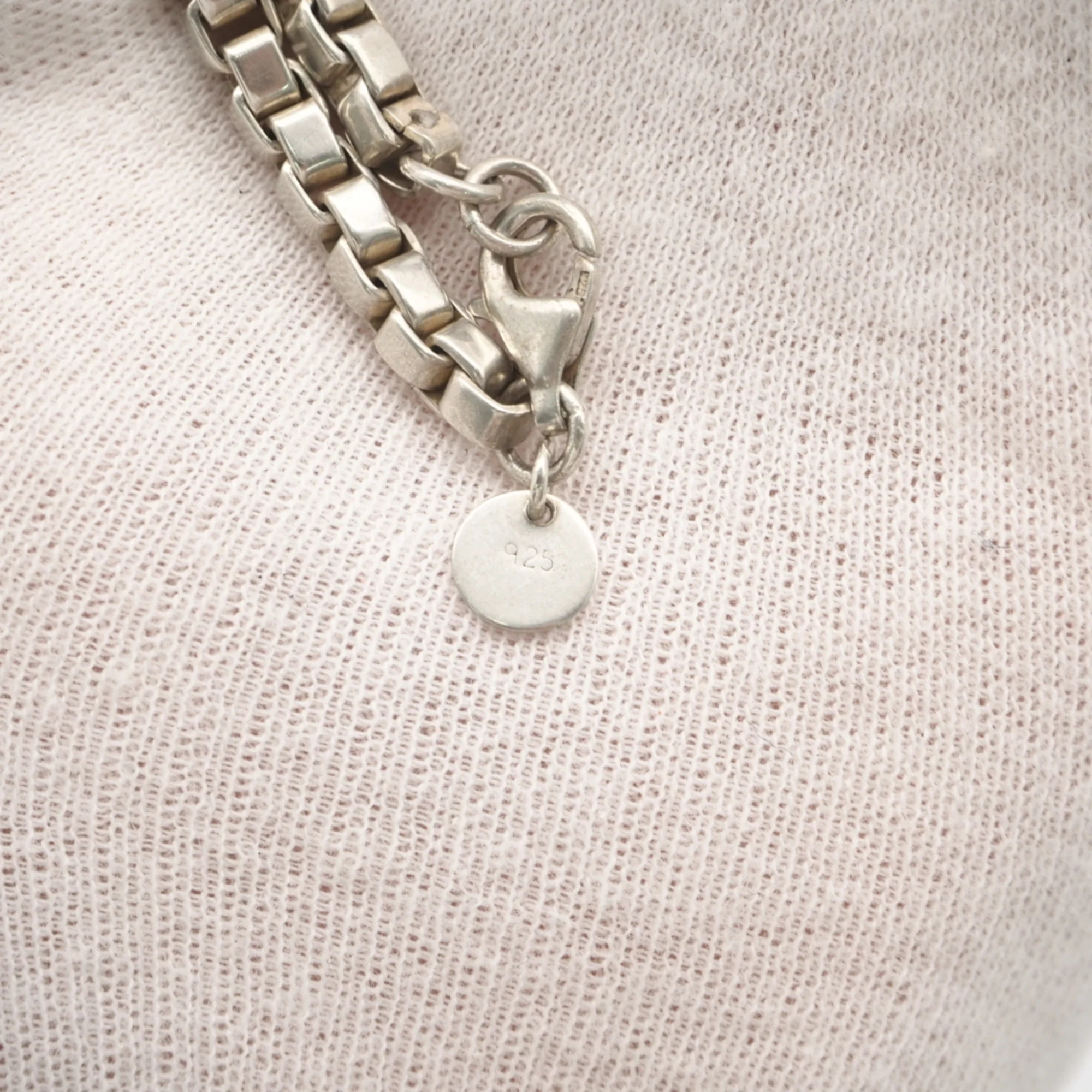 Venetian Link Bracelet Sterling Silver - Image 5