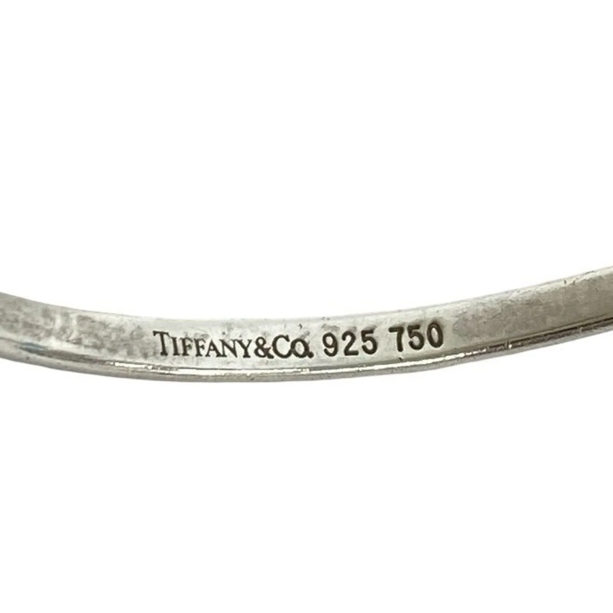 Vintage Hook and Eye Bangle Sterling Silver and 18K Yellow Gold Bracelet - Image 3