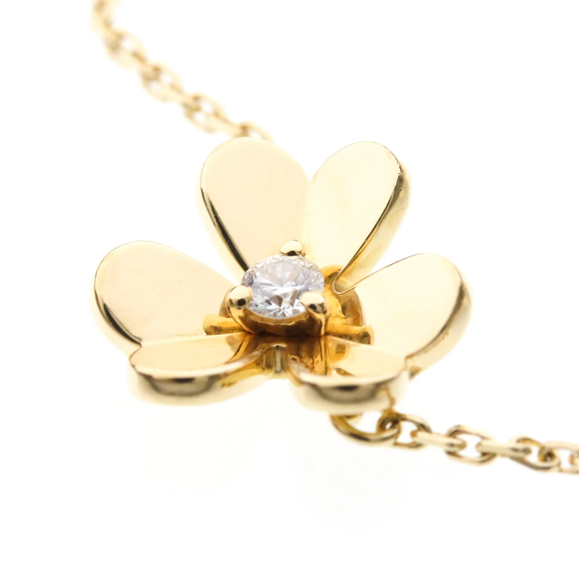 Frivole Bracelet 18K Yellow Gold Mini with Diamond - Image 6