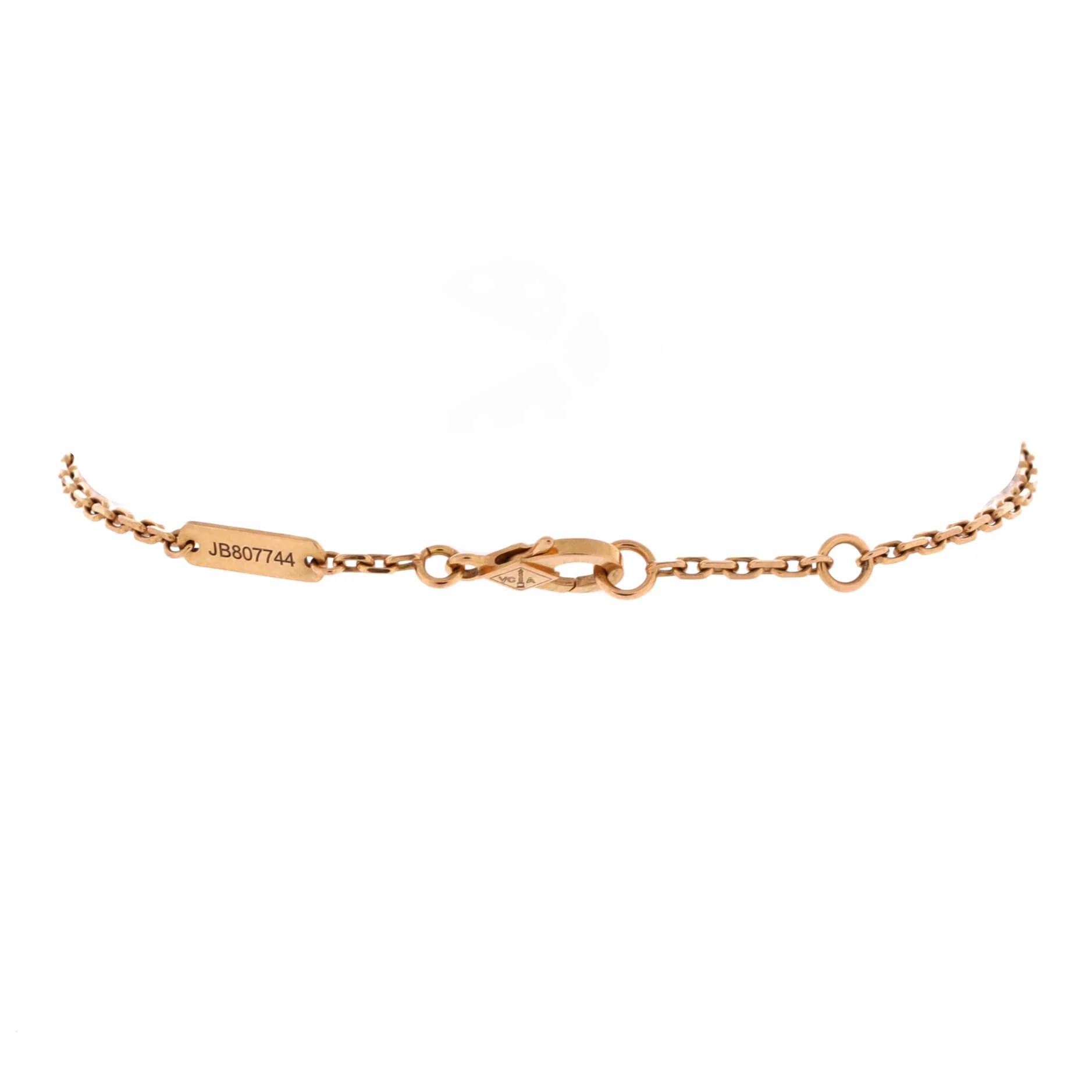 Lucky Spring Open Wings Ladybug Bracelet 18K Rose Gold with Carnelian and Onyx - Image 3