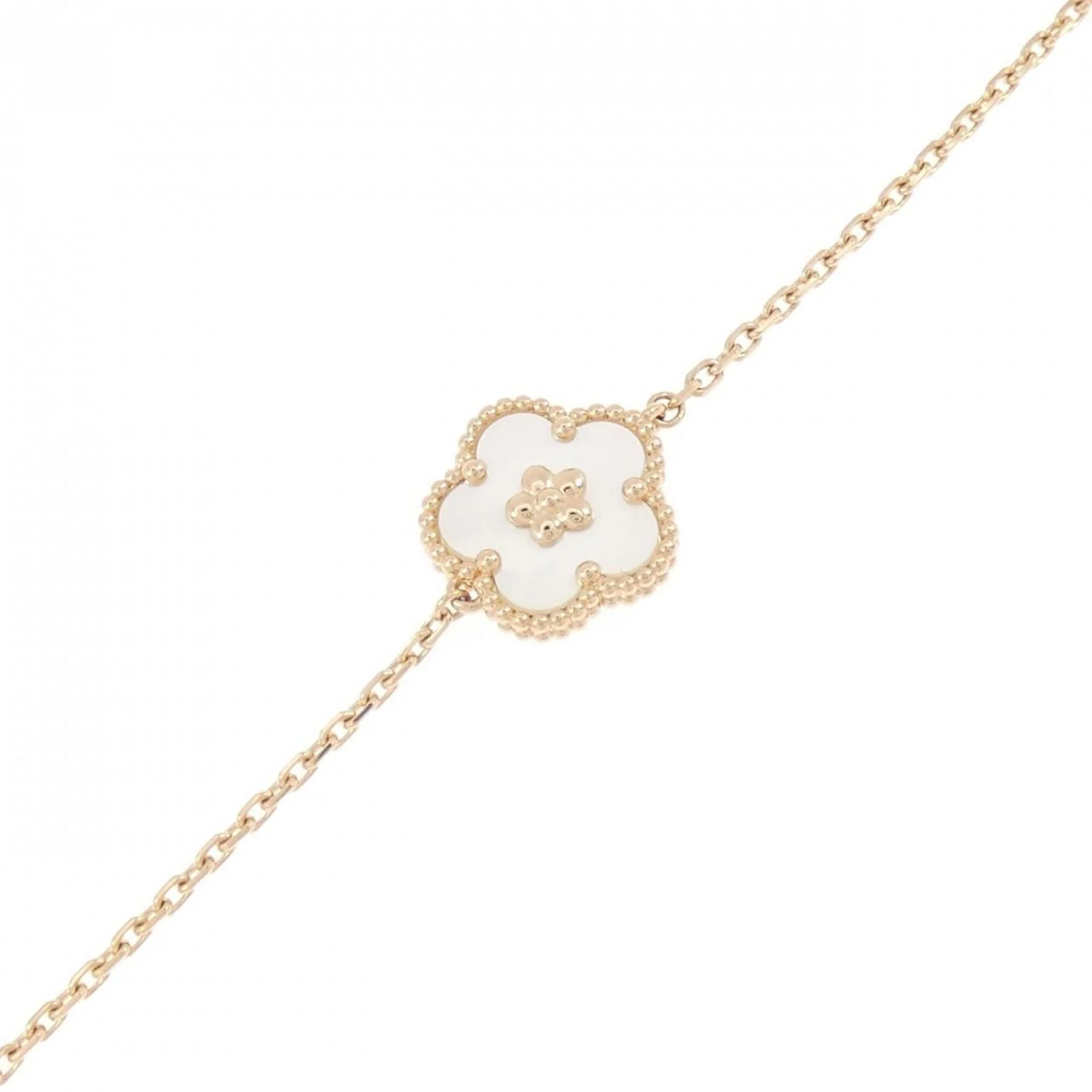Lucky Spring Plum Blossom Bracelet 18K Rose Gold with Mother of Pearl