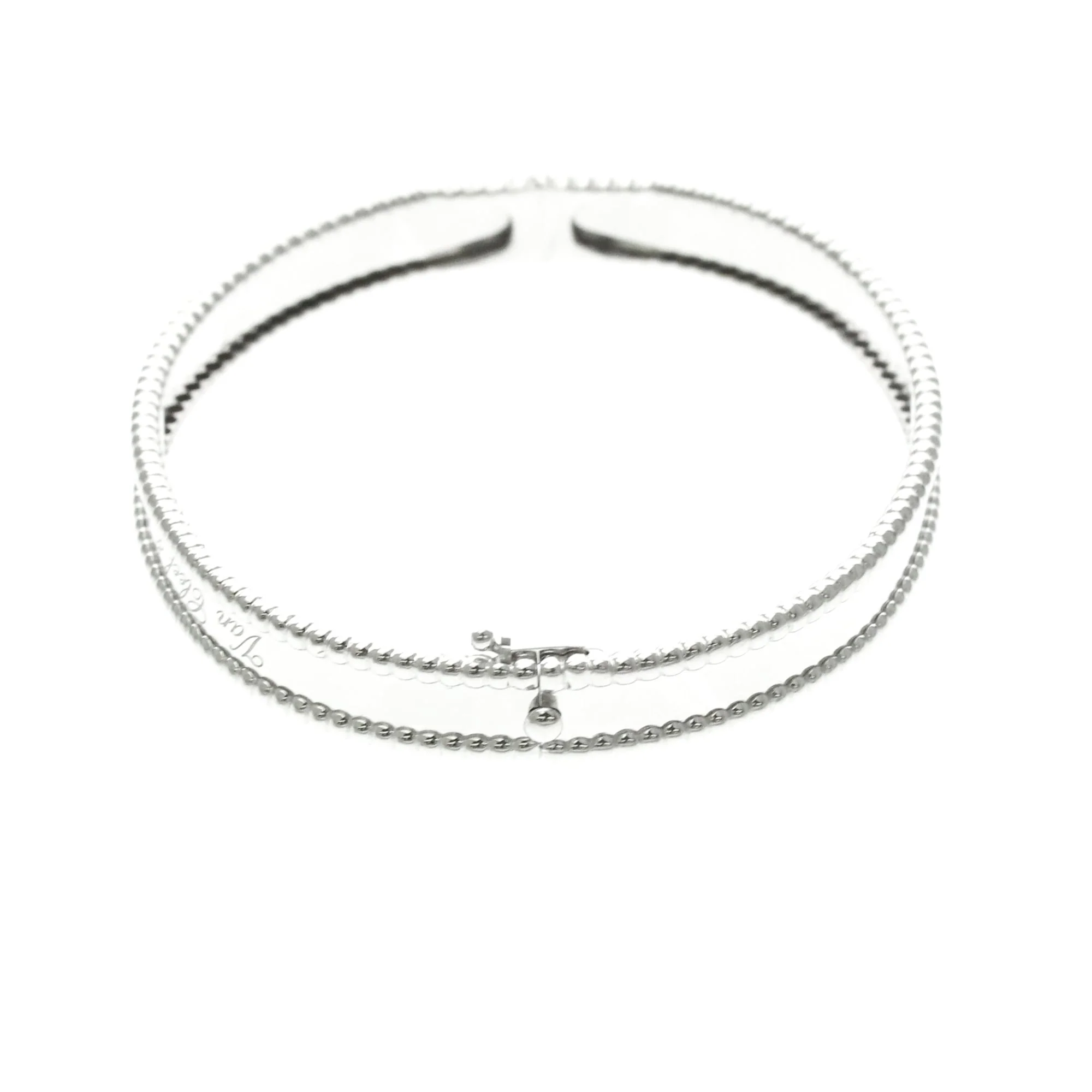 Perle Signature Bracelet 18K White Gold - Image 6