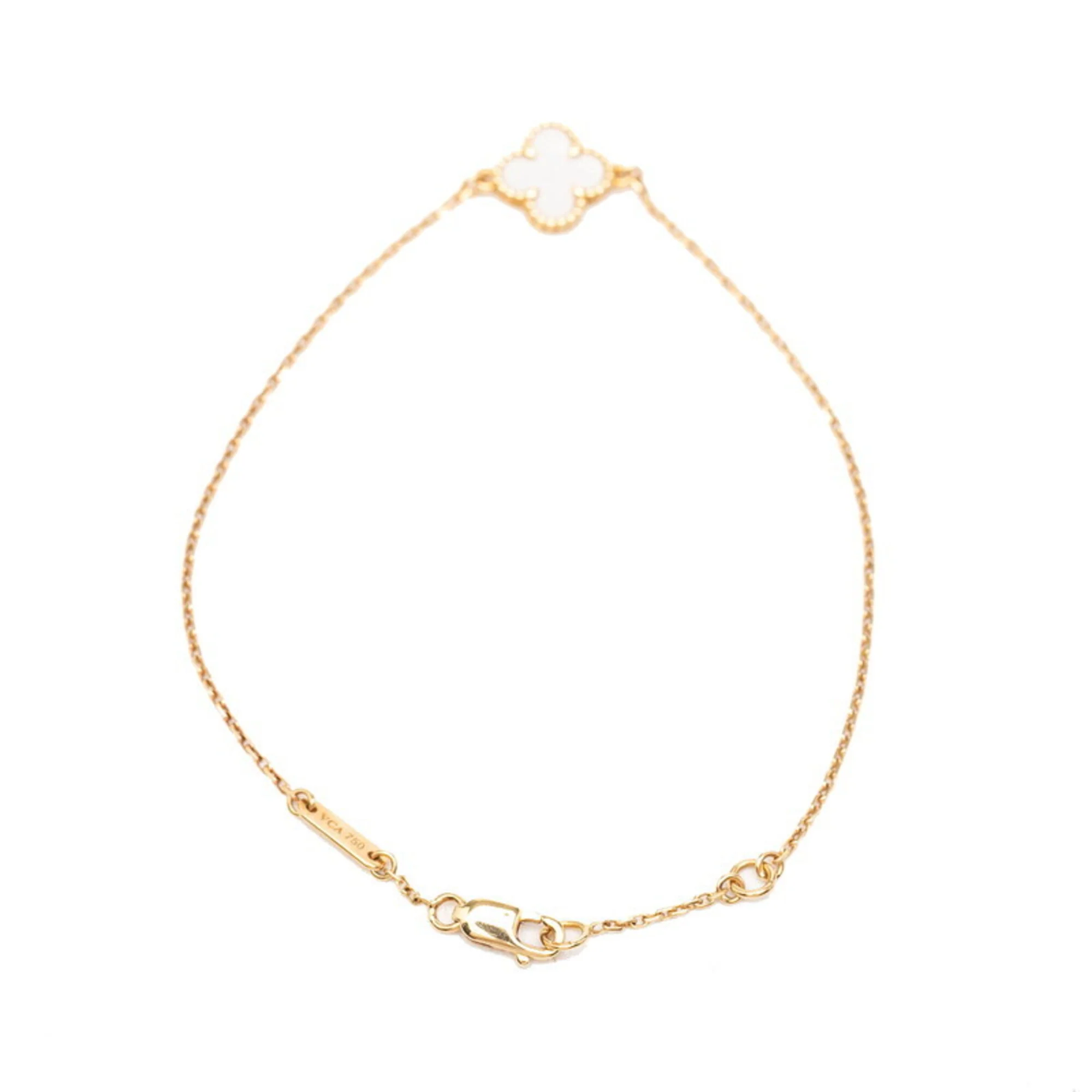 Sweet Alhambra Bracelet 18K Rose Gold and Mother of Pearl - Image 3
