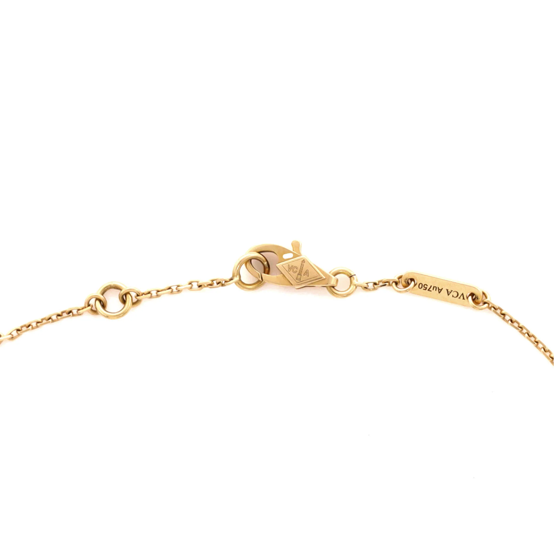 Sweet Alhambra Bracelet 18K Yellow Gold and Mother of Pearl - Image 4