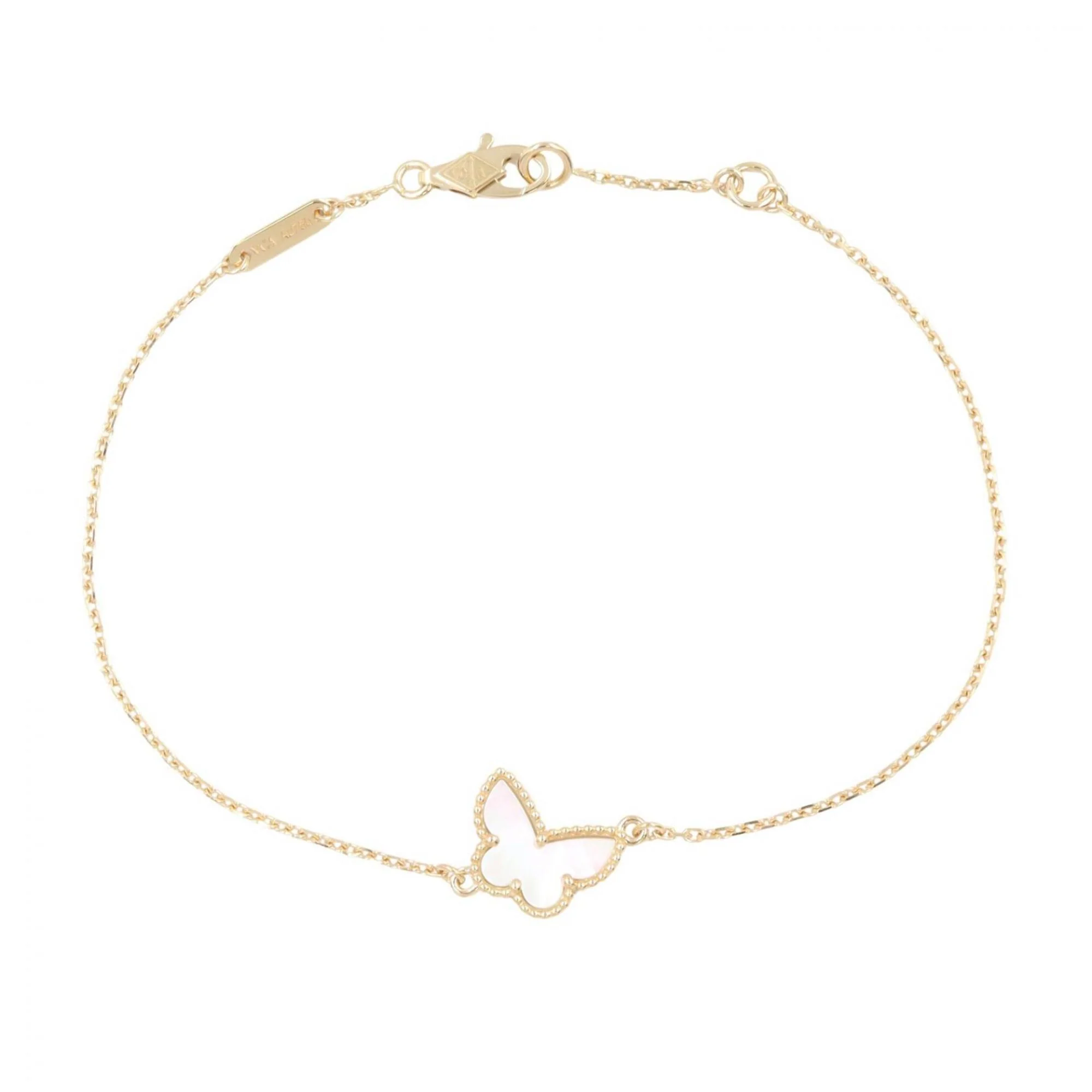 Sweet Papillon Bracelet 18K Yellow Gold with Mother of Pearl