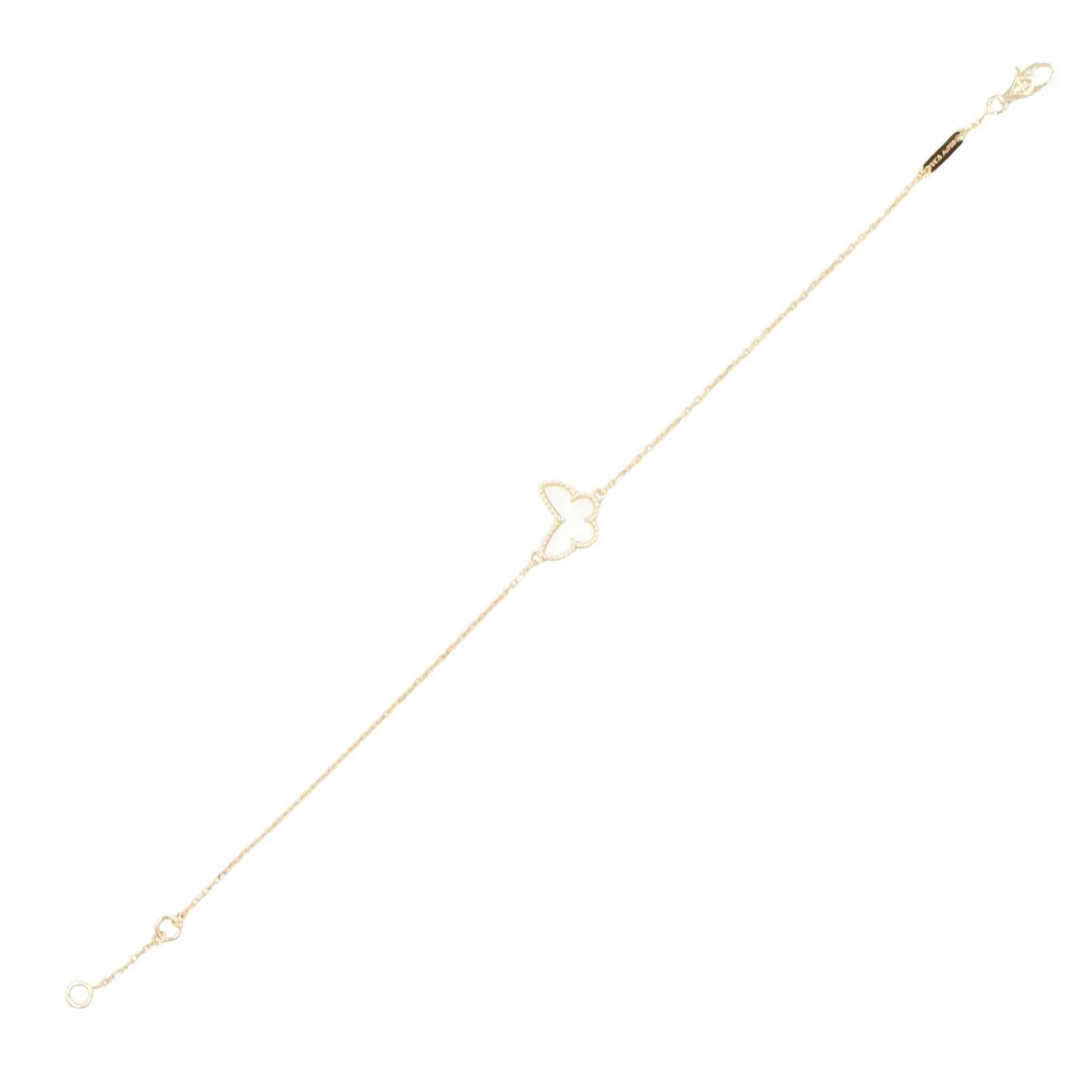Sweet Papillon Bracelet 18K Yellow Gold with Mother of Pearl - Image 3