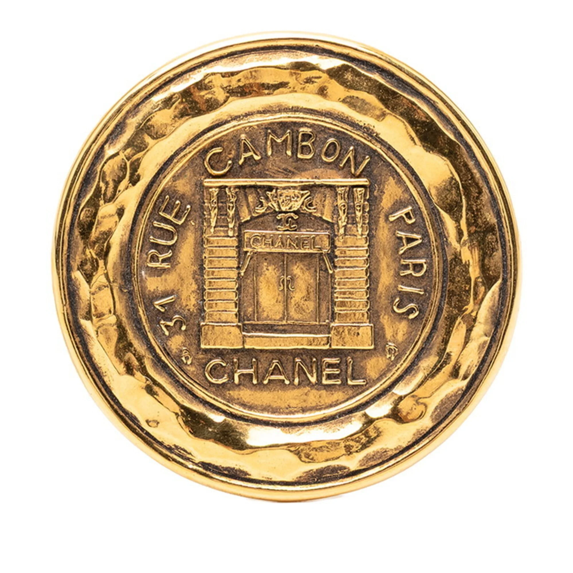 31 Rue Cambon Paris Brooch Gold