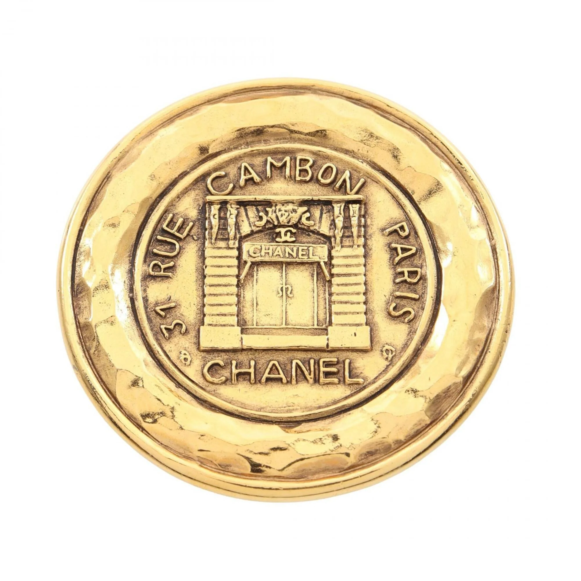 Brooch Cambon Circle Metal