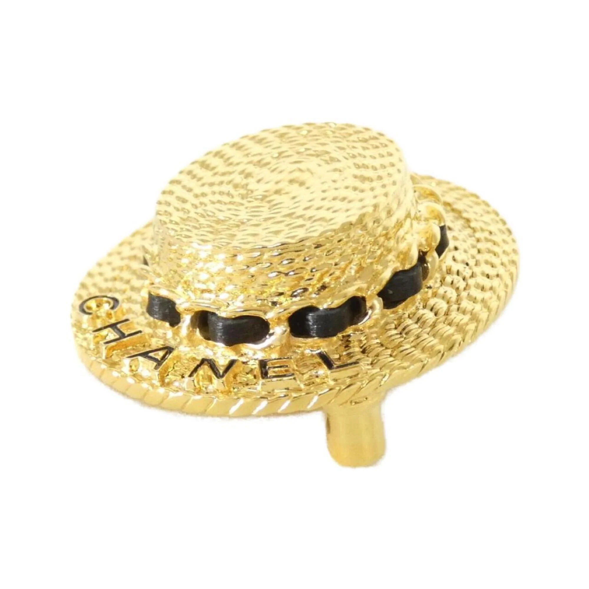 Brooch Metal Black and Gold - Image 2