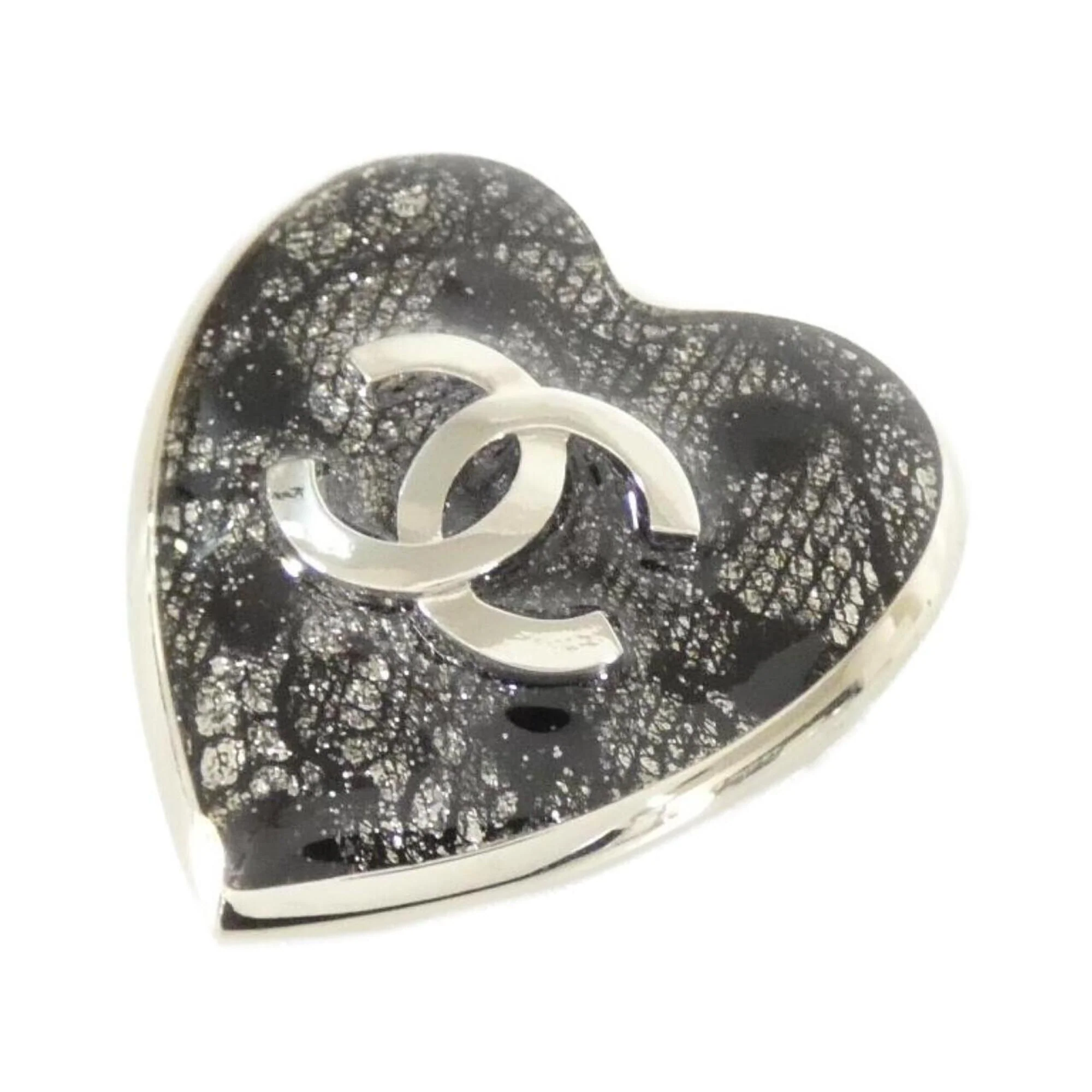 Brooch Silver-Tone Metal