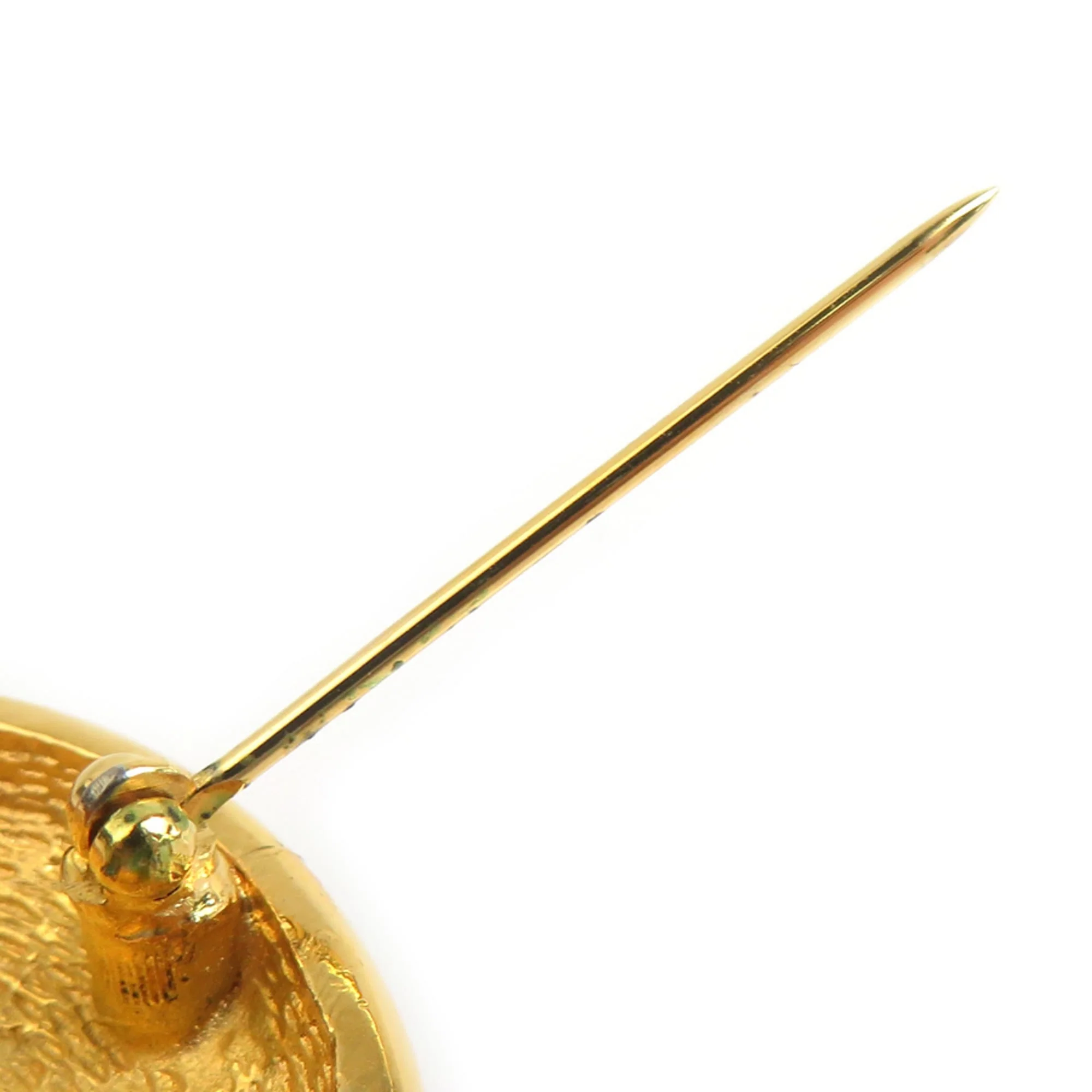 CC Logo Brooch Gold-Tone Metal - Image 7