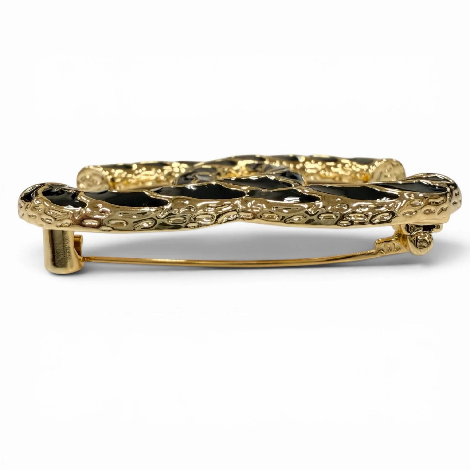CC Logo Brooch Gold-Tone Metal - Image 5