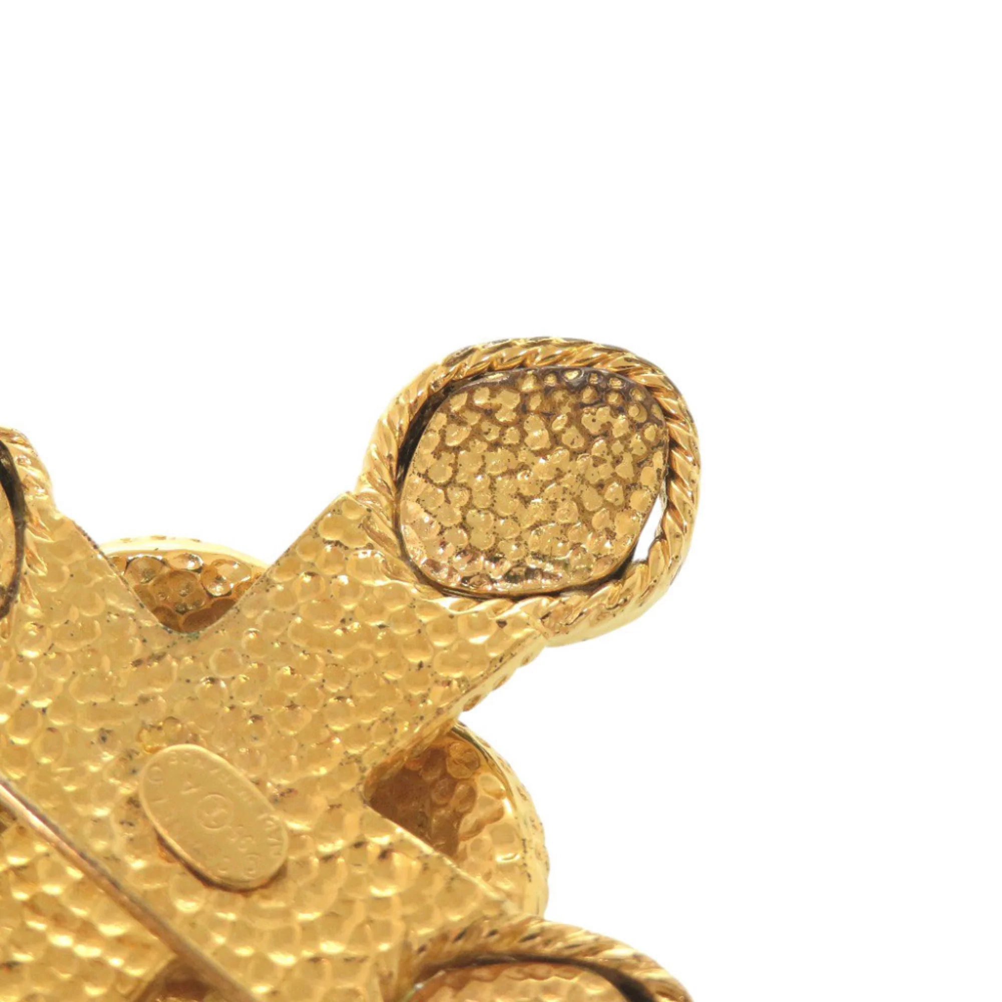 CC Logo Brooch Gold-Tone Metal - Image 6