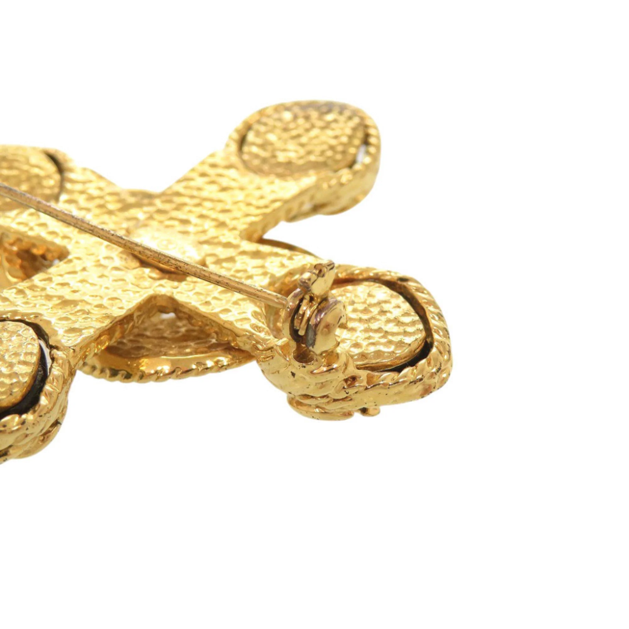 CC Logo Brooch Gold-Tone Metal - Image 7