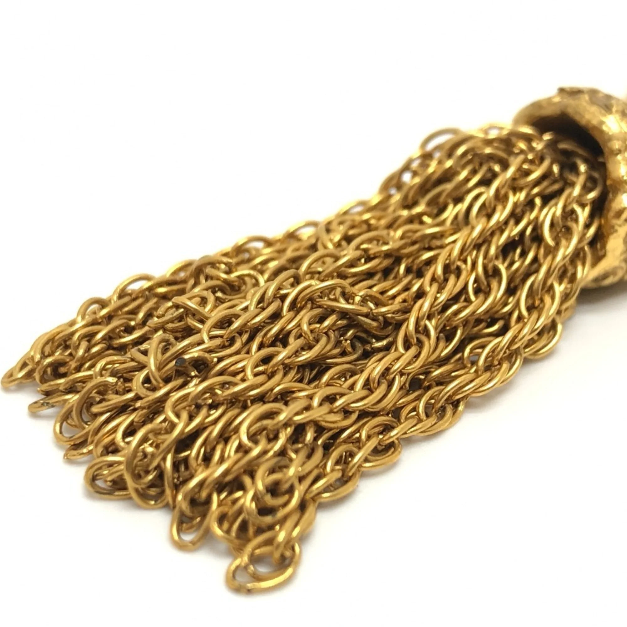 CC Logo Brooch Gold-Tone Metal - Image 7