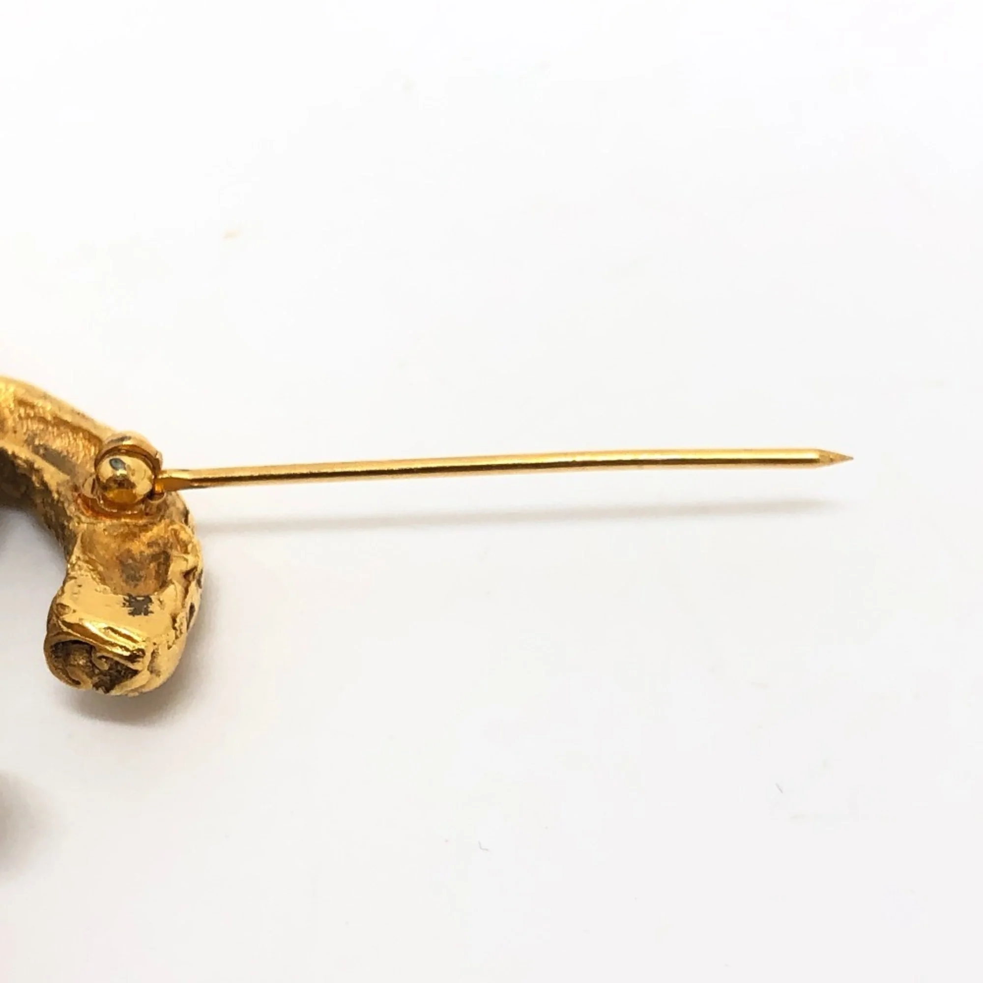 CC Logo Brooch Gold-Tone Metal - Image 8