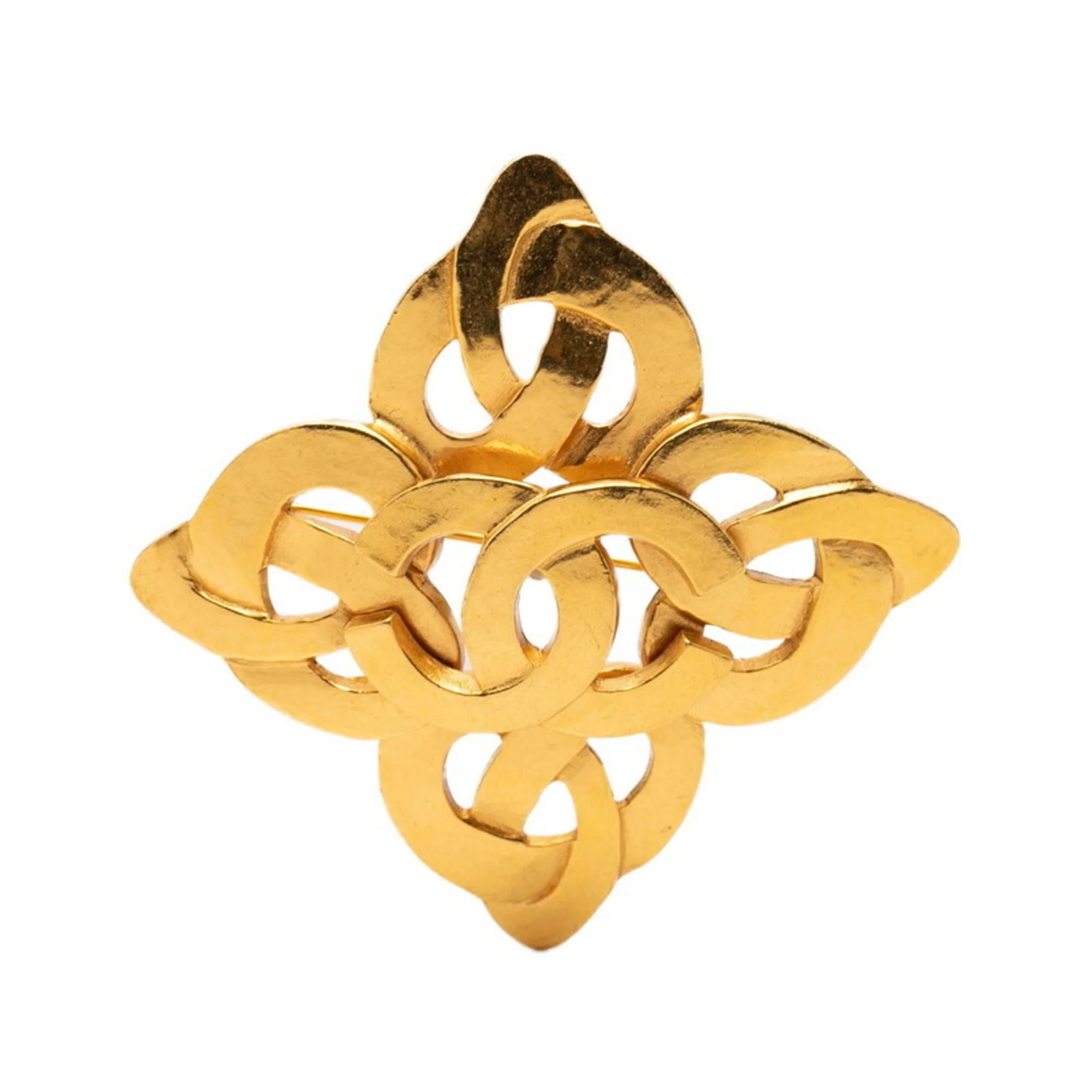 CC Logo Brooch Metal