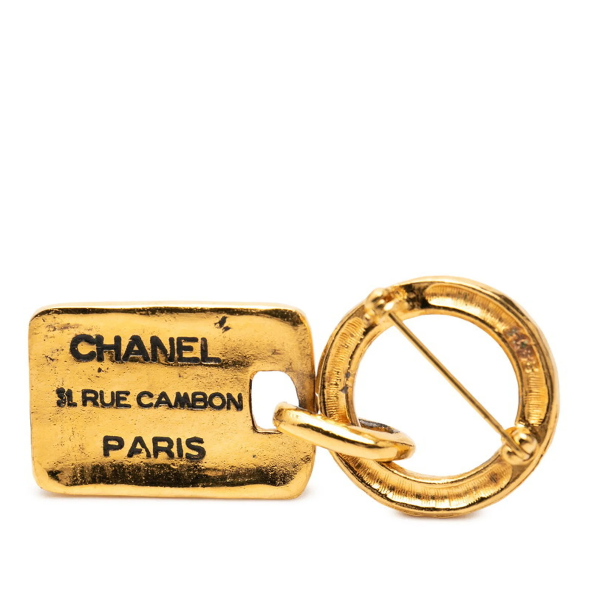 CC Logo Brooch Metal - Image 3