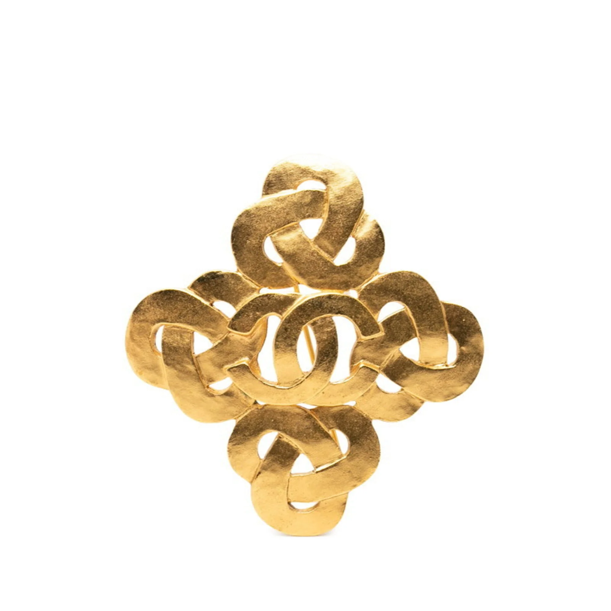 CC Logo Brooch Metal