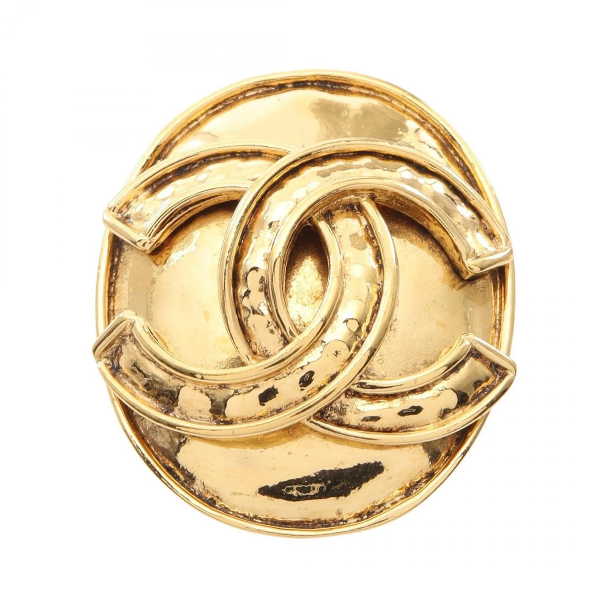 CC Logo Brooch Metal