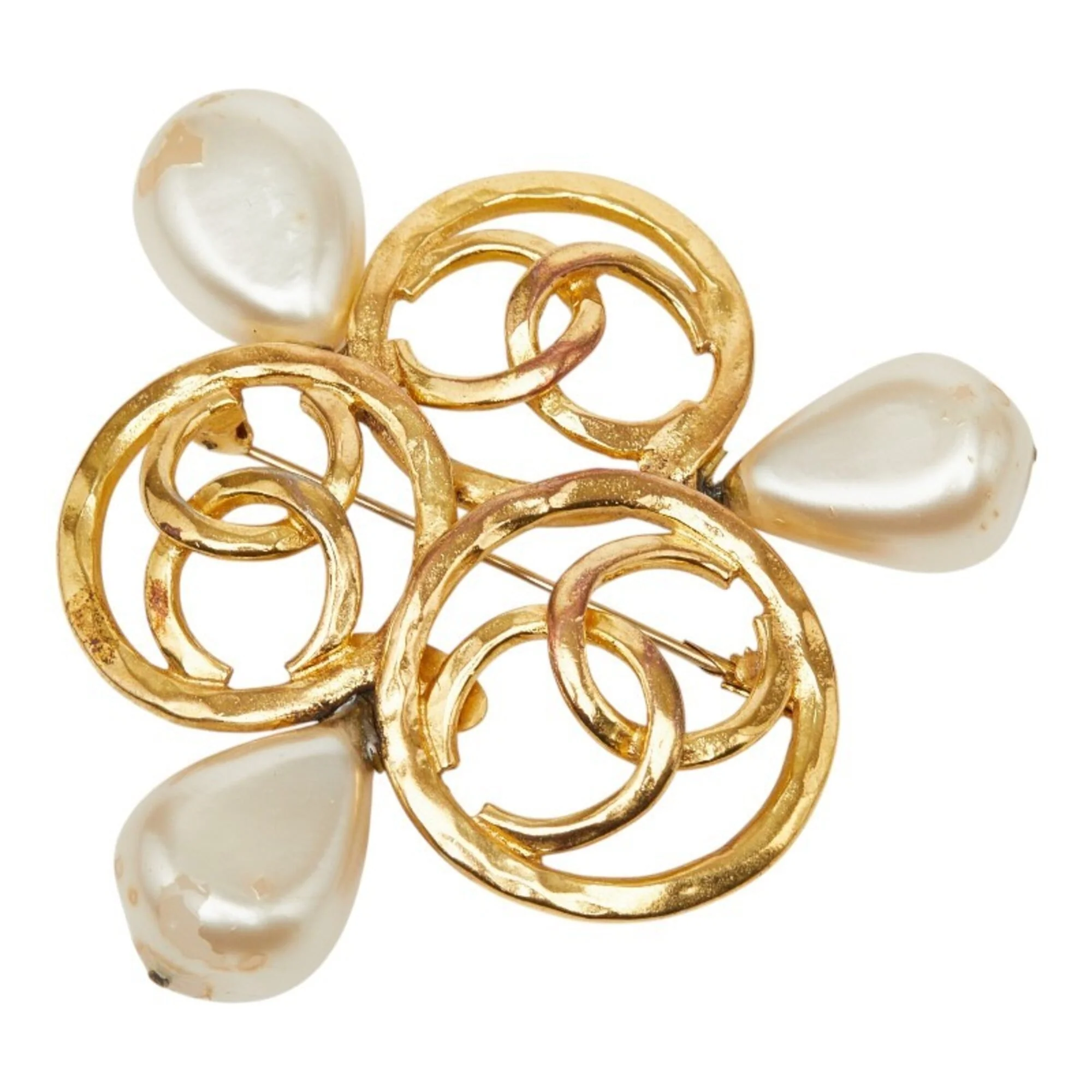 CC Logo Brooch Metal