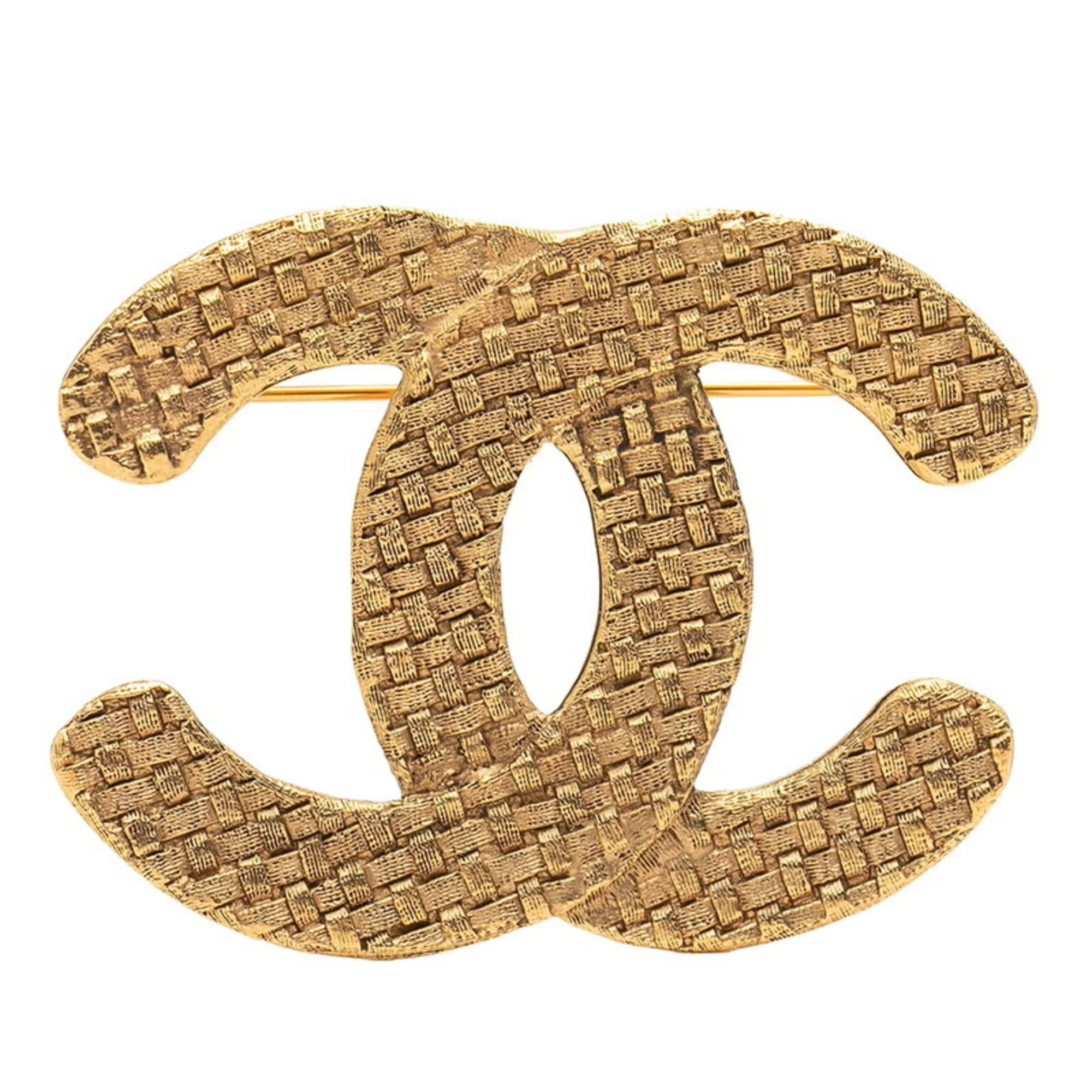 CC Logo Brooch Metal
