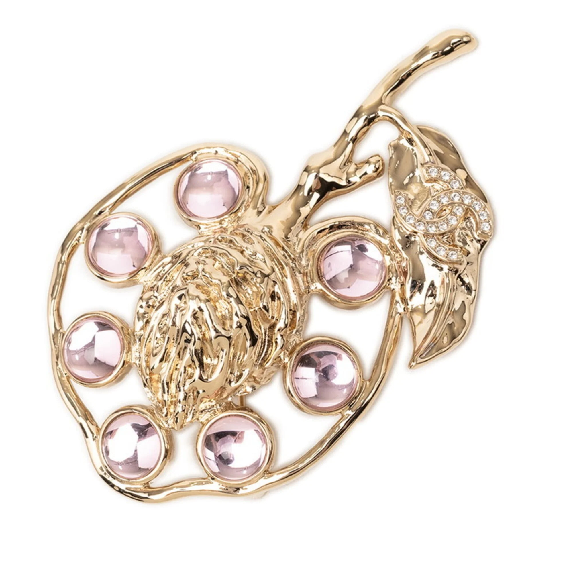 CC Logo Brooch Metal