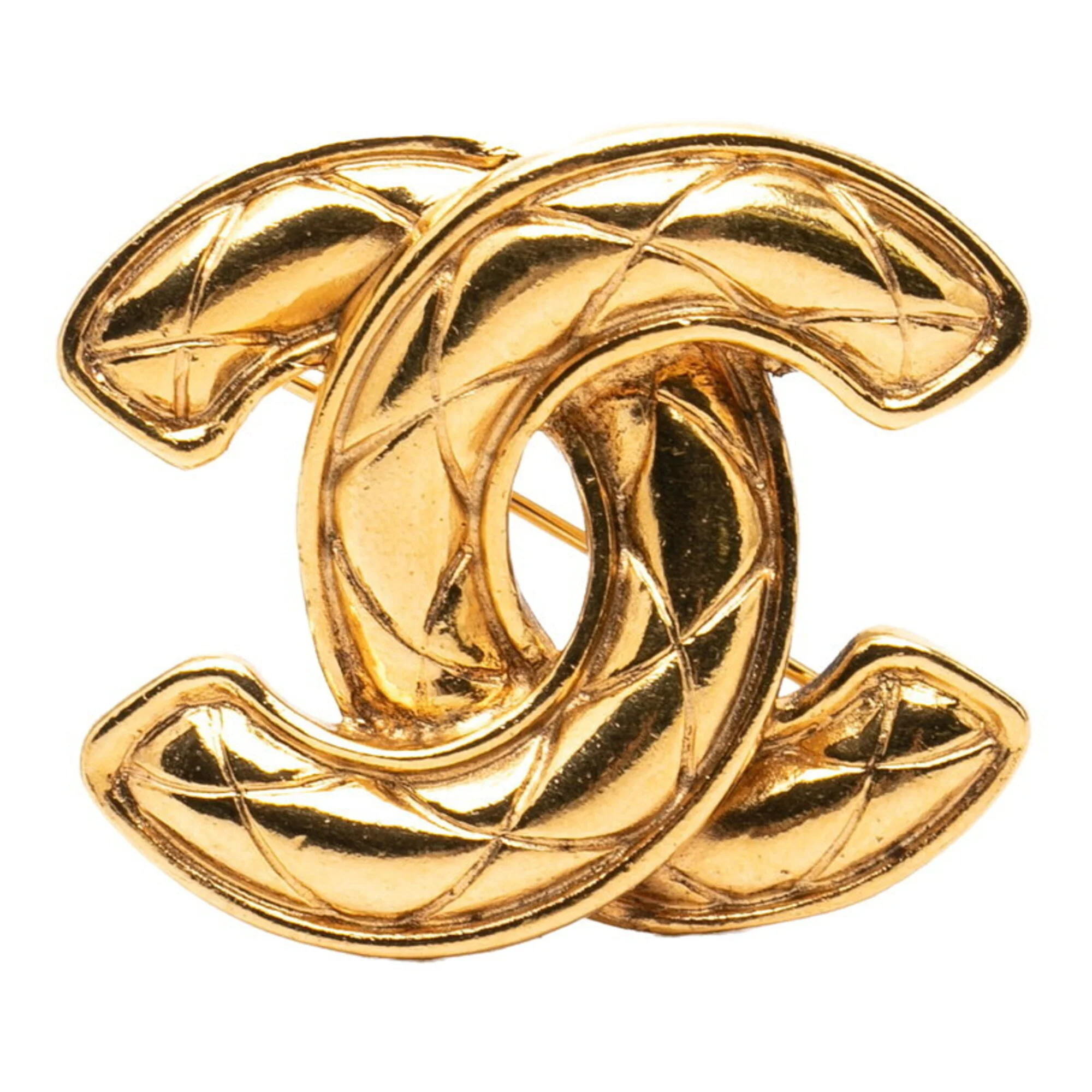 CC Logo Brooch Metal