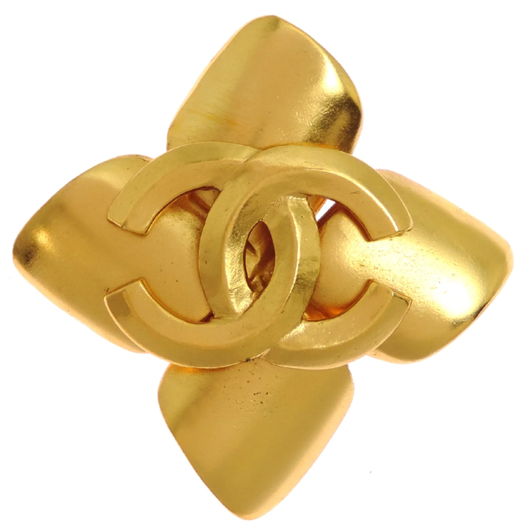 CC Logo Brooch Metal