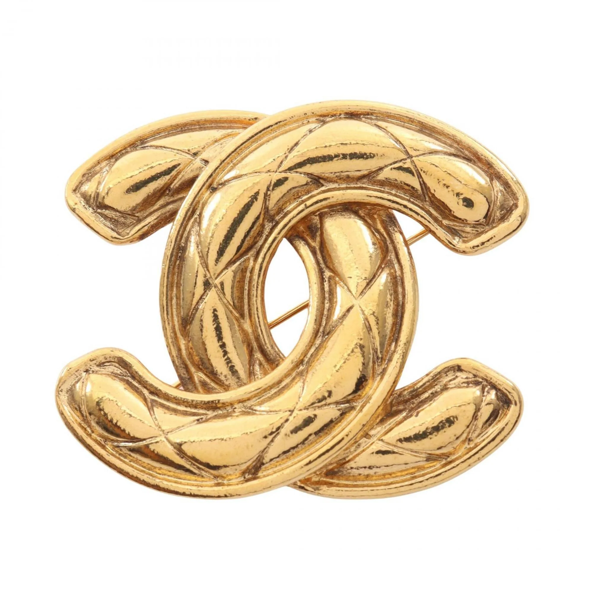 CC Logo Brooch Metal