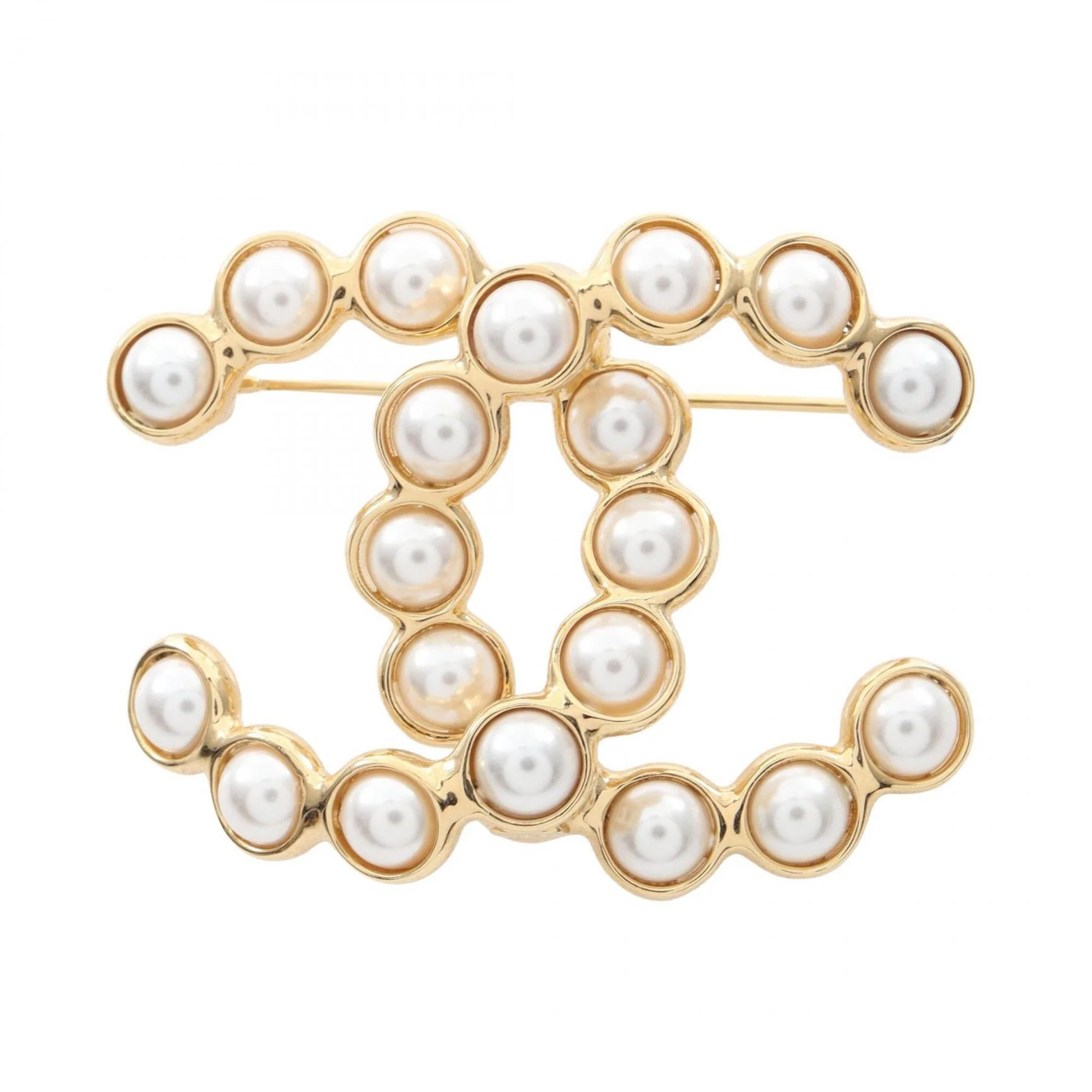 CC Logo Brooch Metal