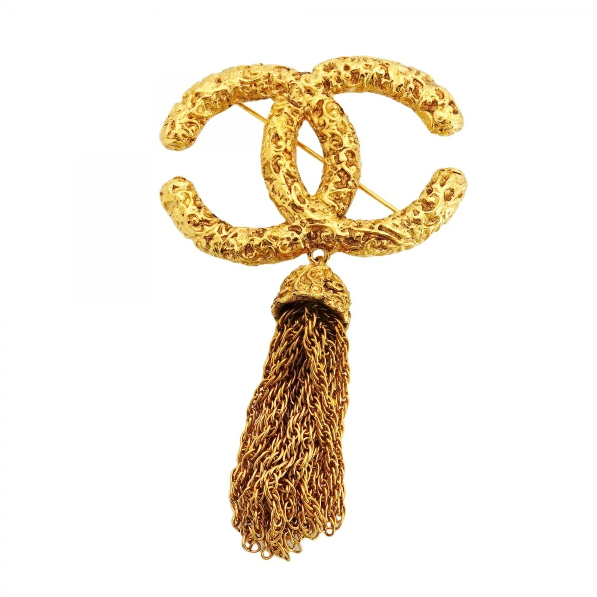 CC Logo Brooch Metal