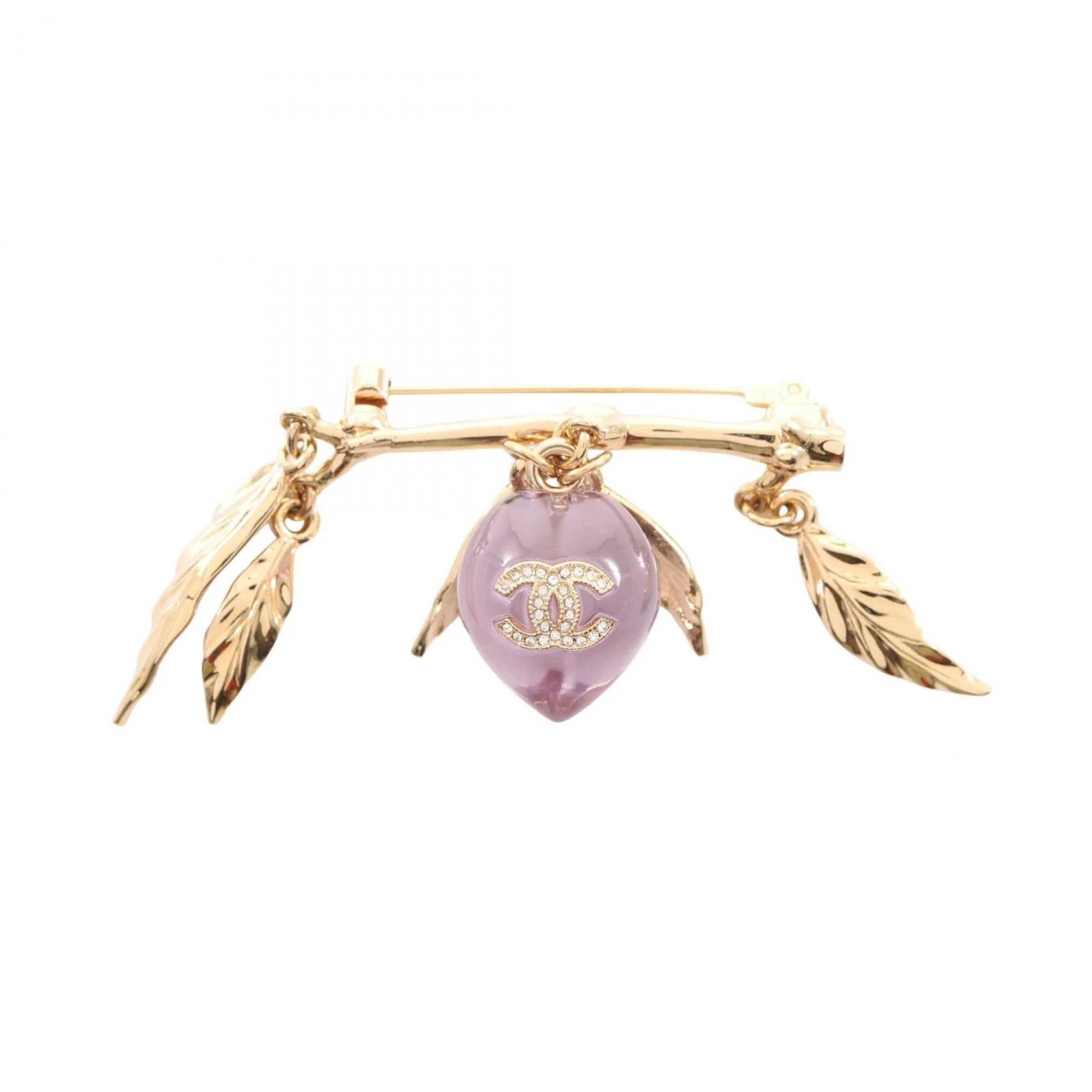 CC Logo Brooch Metal