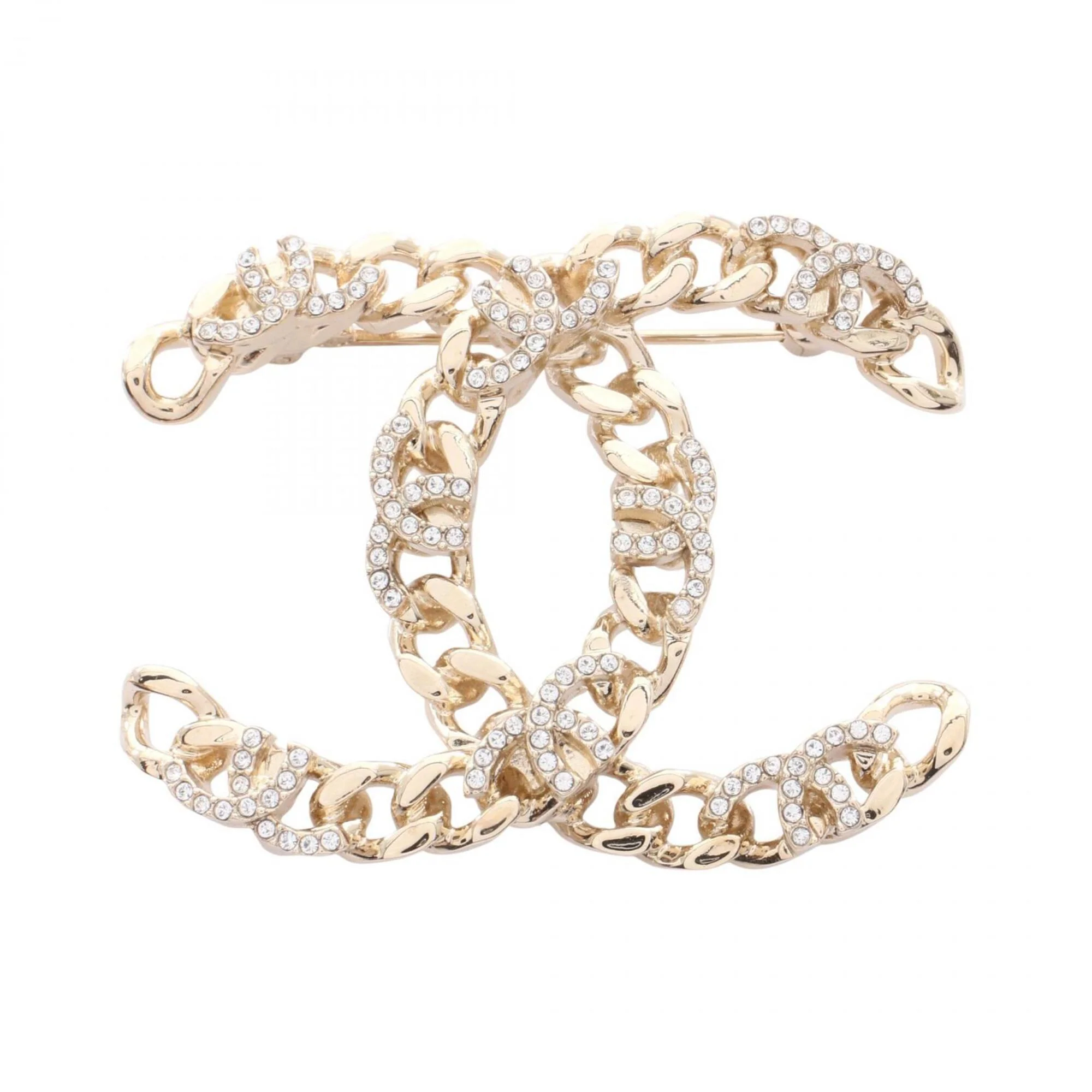 CC Logo Brooch Metal
