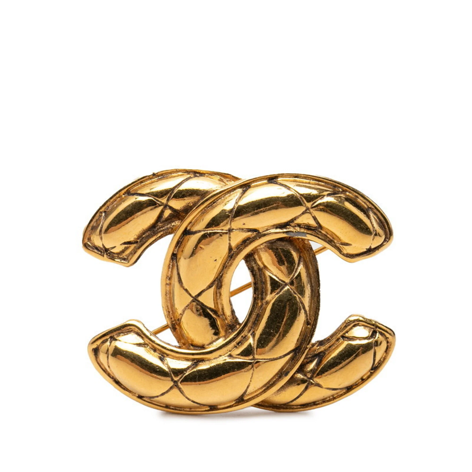 CC Logo Brooch Metal