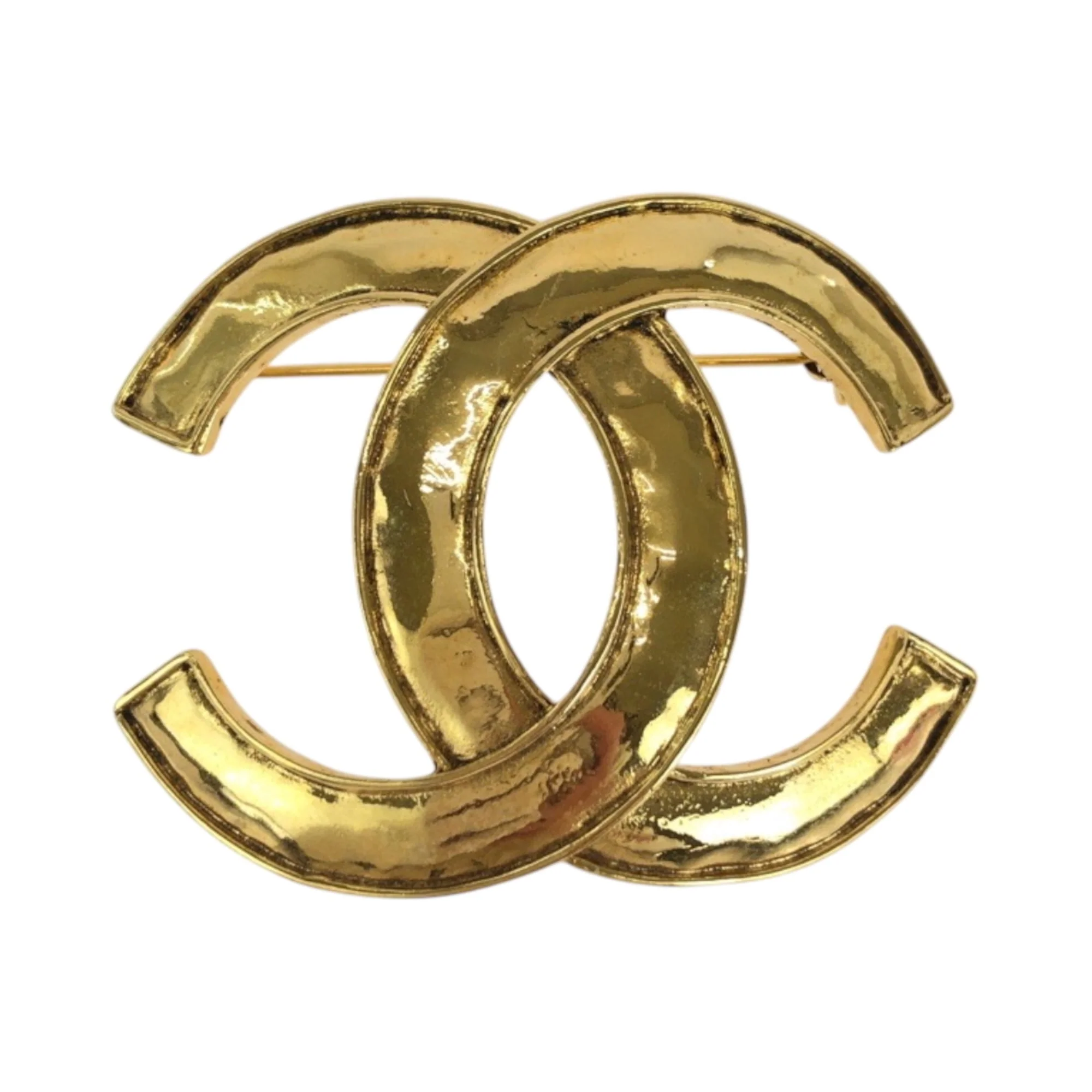 CC Logo Brooch Metal