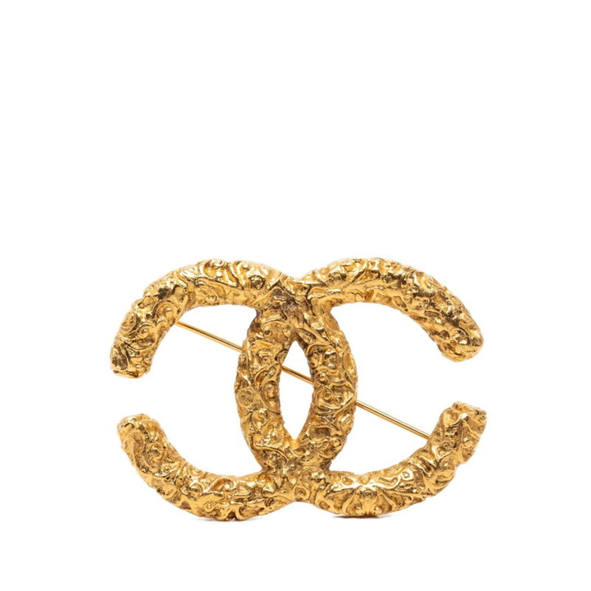 CC Logo Brooch Metal